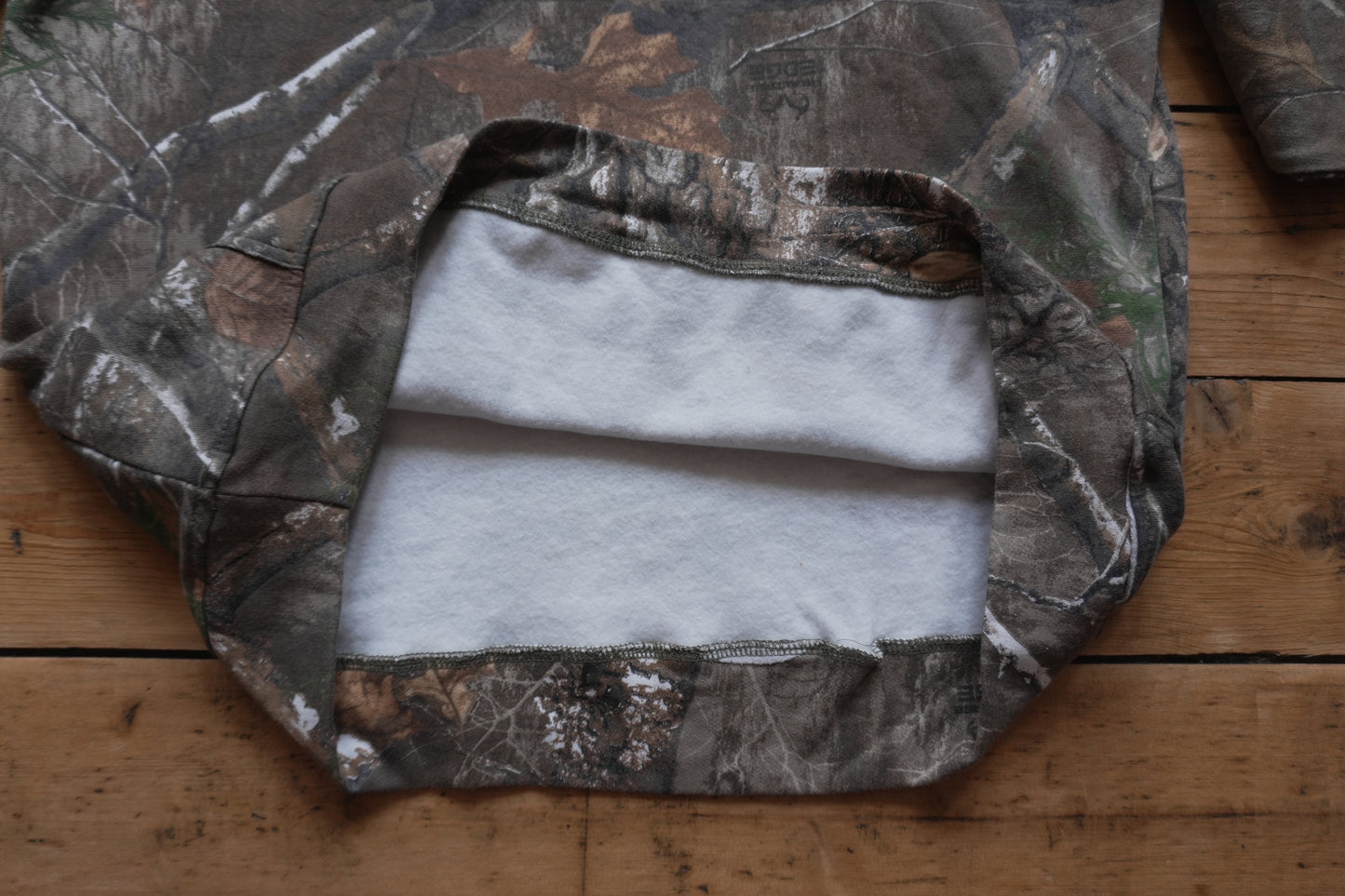 Hoodie Vintage Realtree 2000's Y2K Green Brown Camo Streetwear Men's Large