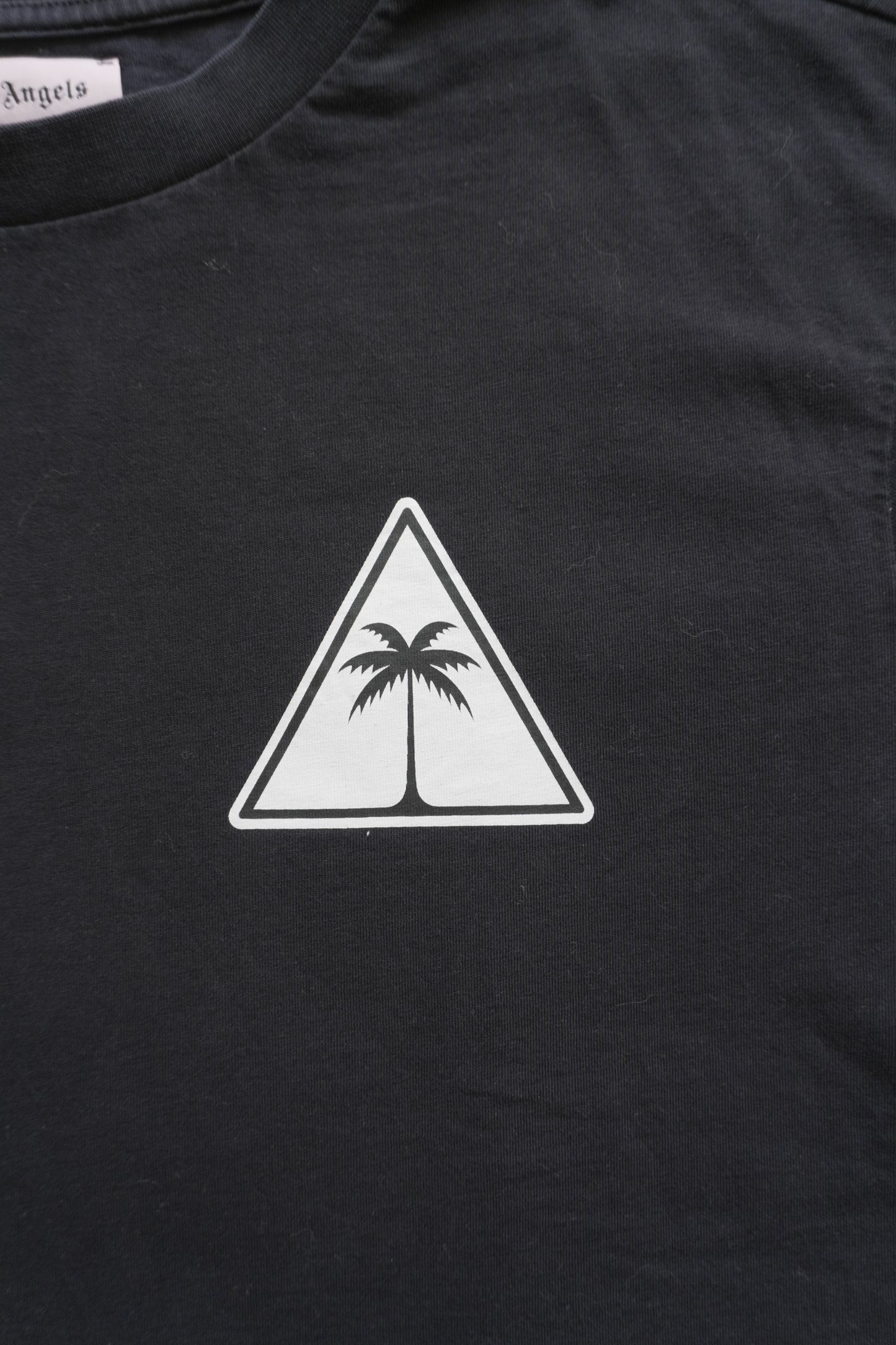 Palm Angels T-shirt Black Palm Tree Triangle 2021 EU Made Men's XL Short Sleeve