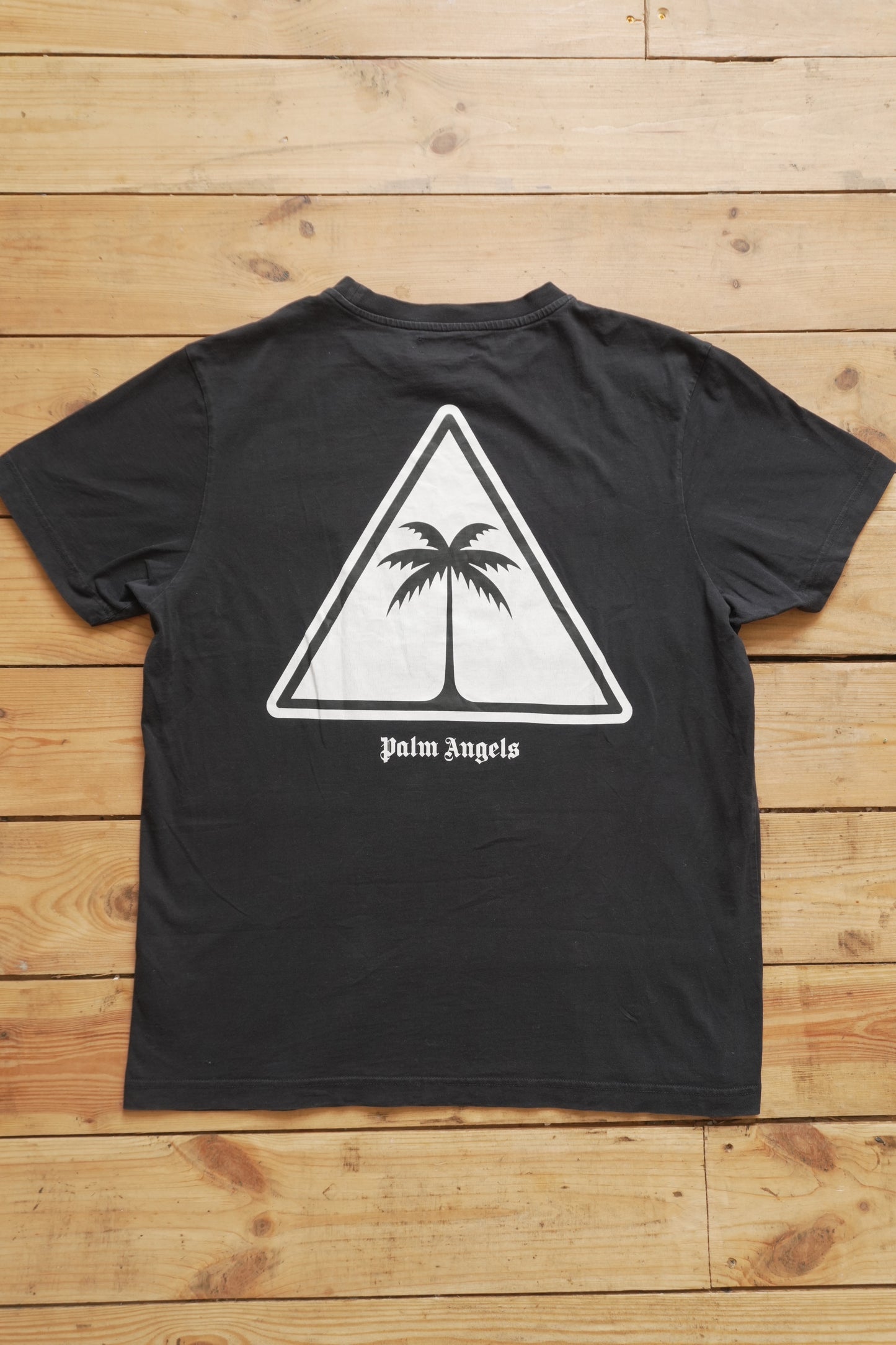 Palm Angels T-shirt Black Palm Tree Triangle 2021 EU Made Men's XL Short Sleeve