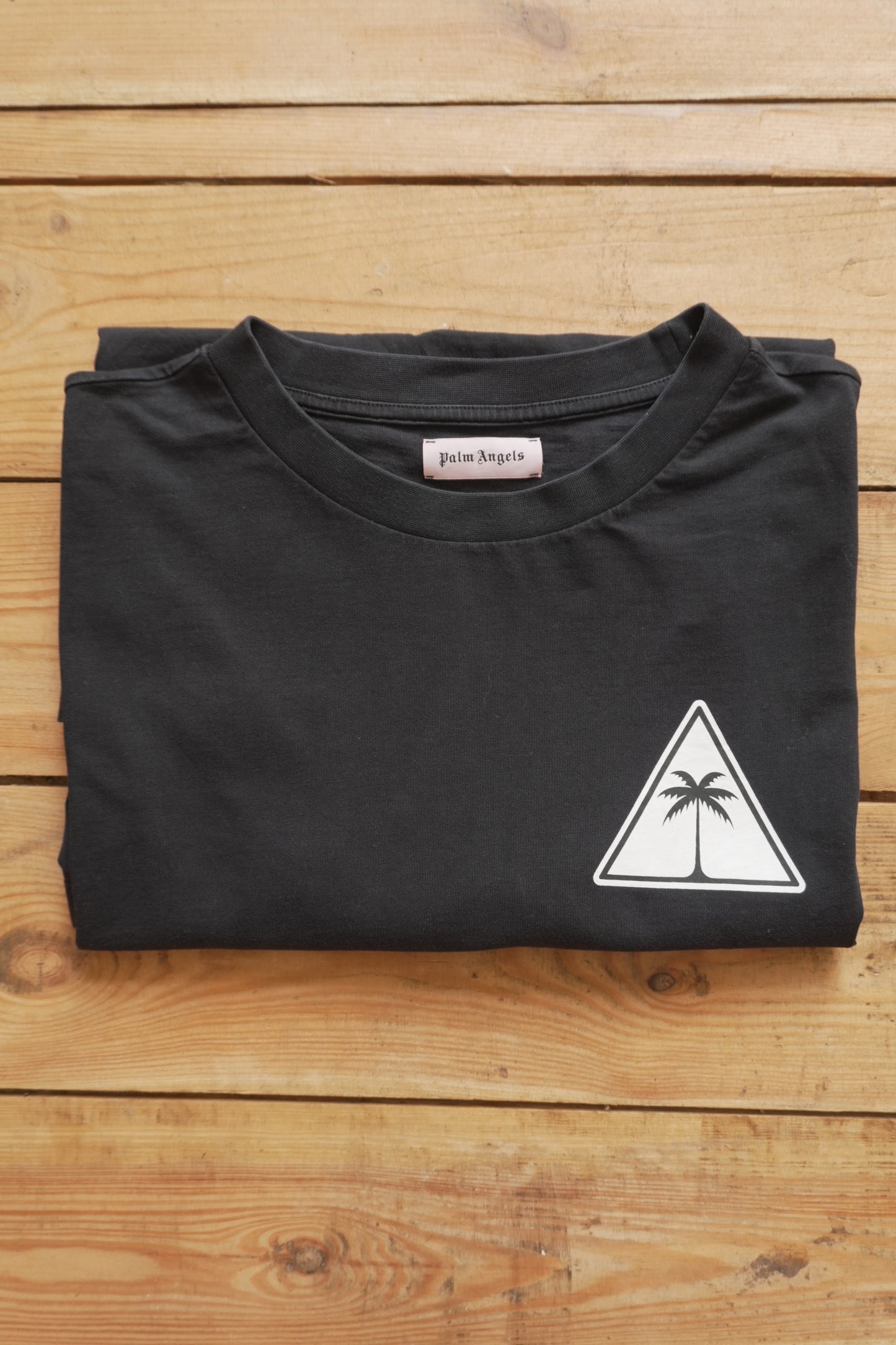 Palm Angels T-shirt Black Palm Tree Triangle 2021 EU Made Men's XL Short Sleeve