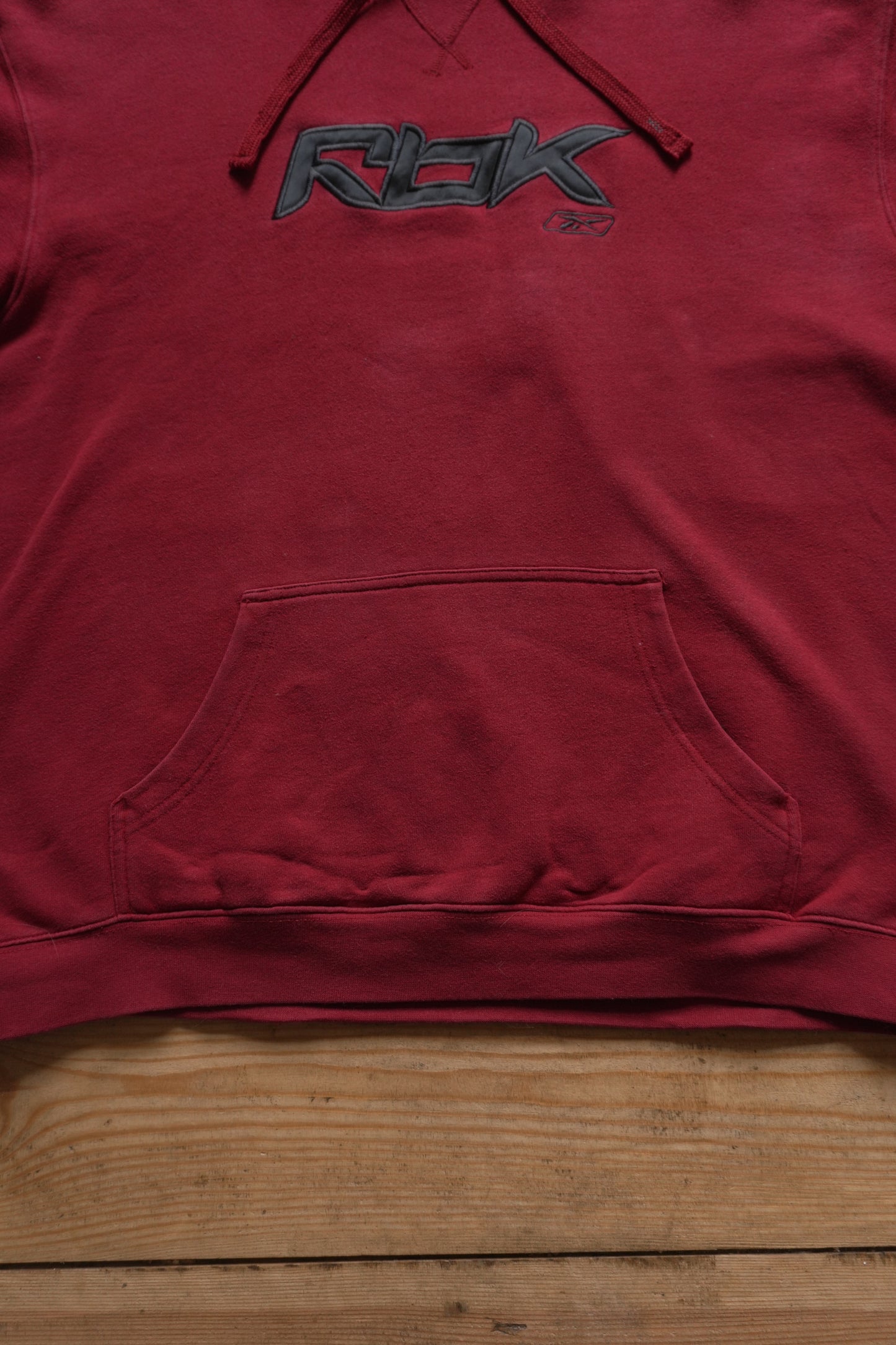 Hoodie Vintage 2000's Y2K Reebok Men's XXL Red Oversized Streetwear