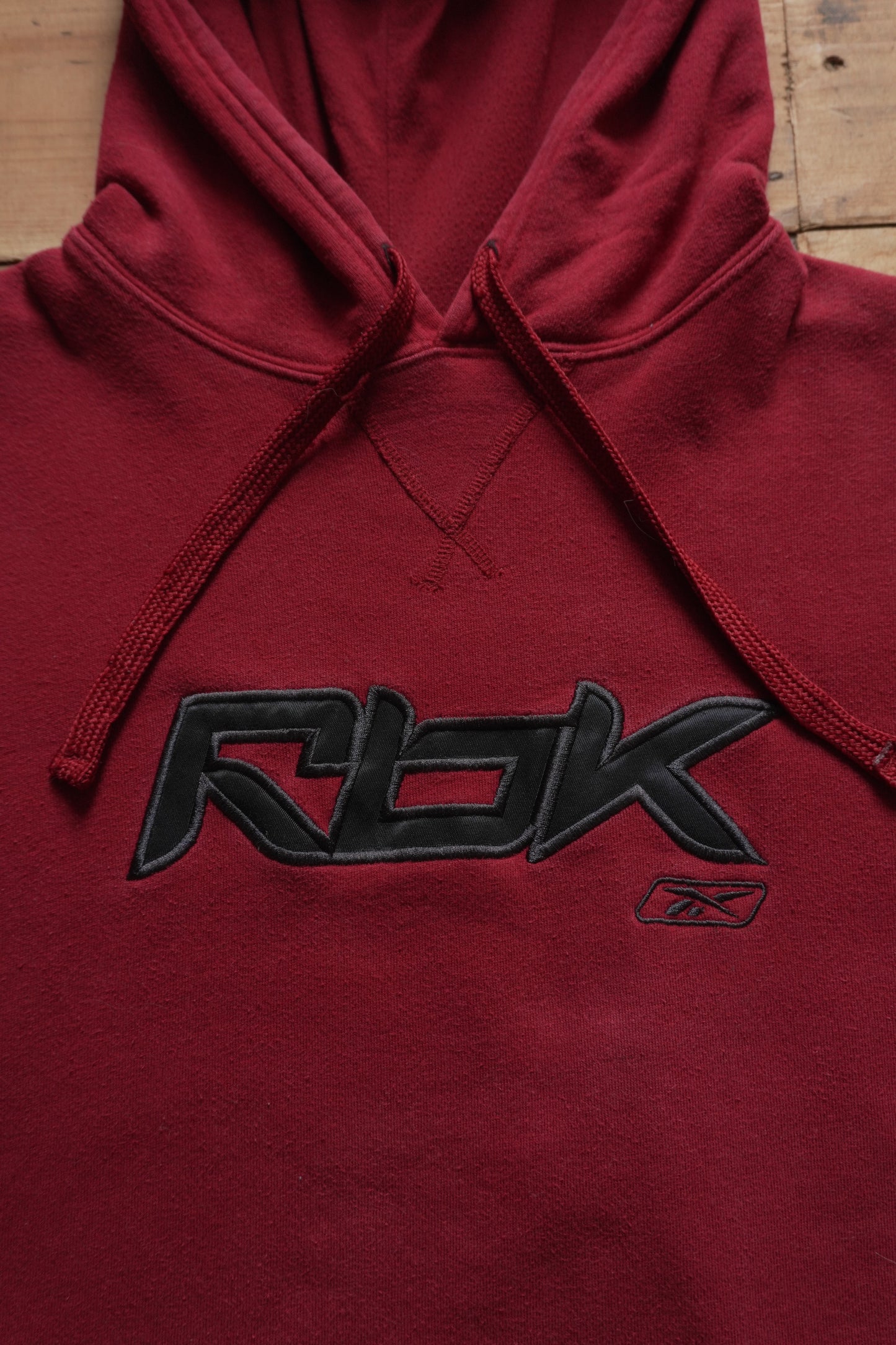 Hoodie Vintage 2000's Y2K Reebok Men's XXL Red Oversized Streetwear