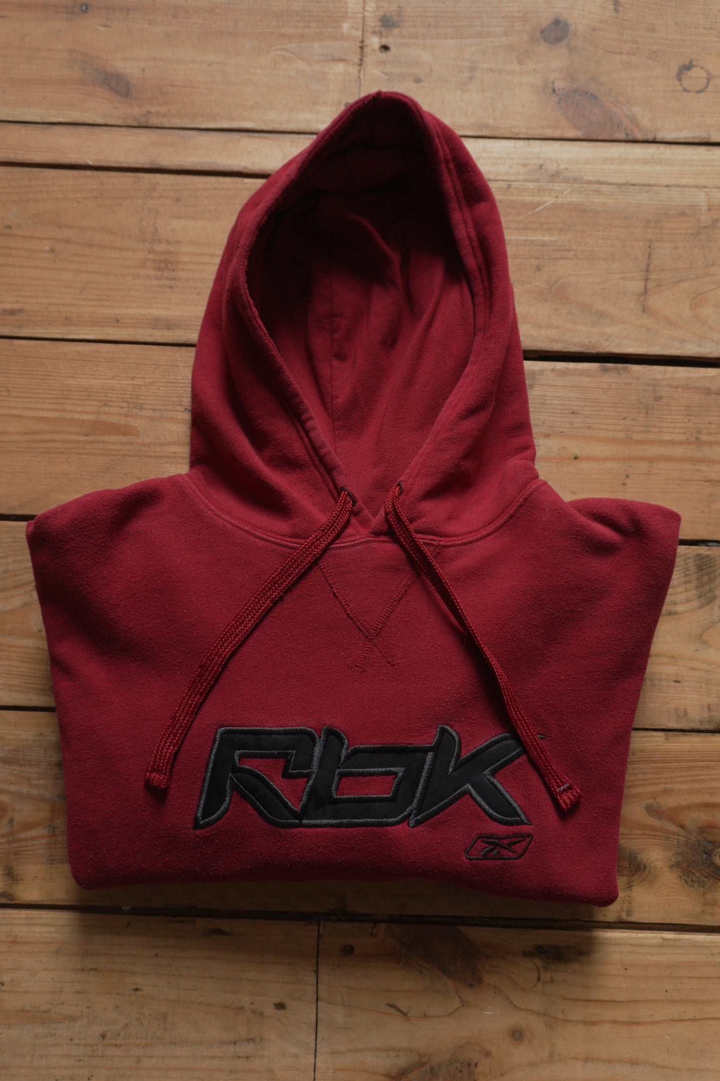 Hoodie Vintage 2000's Y2K Reebok Men's XXL Red Oversized Streetwear