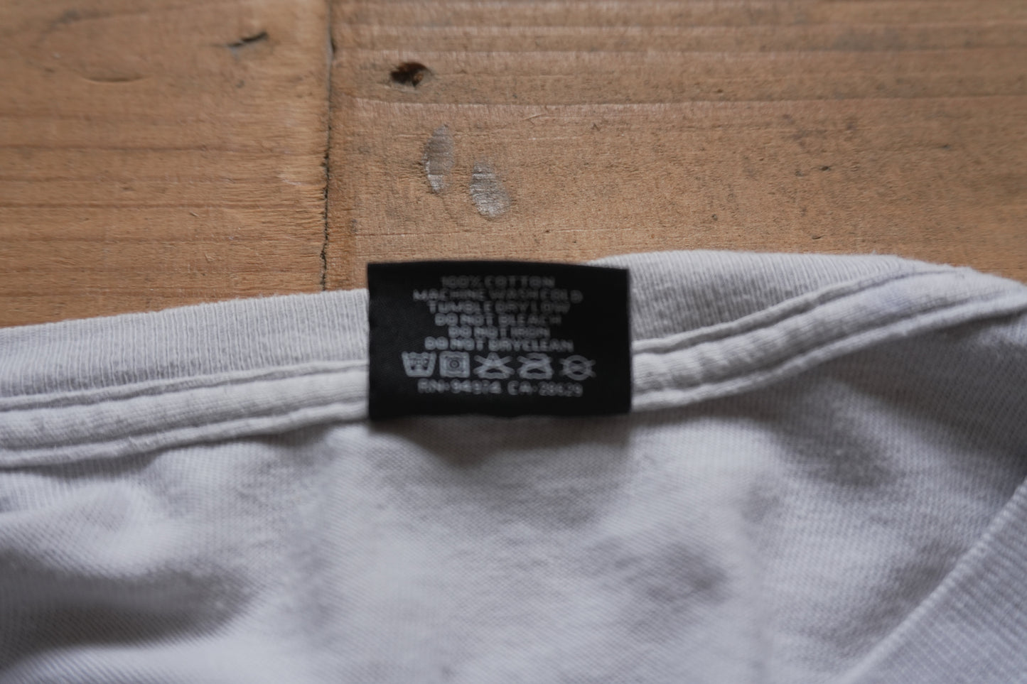 Vintage Stussy Long Sleeved T-shirt Light Grey Early 2000's Y2K Men's Medium Cotton
