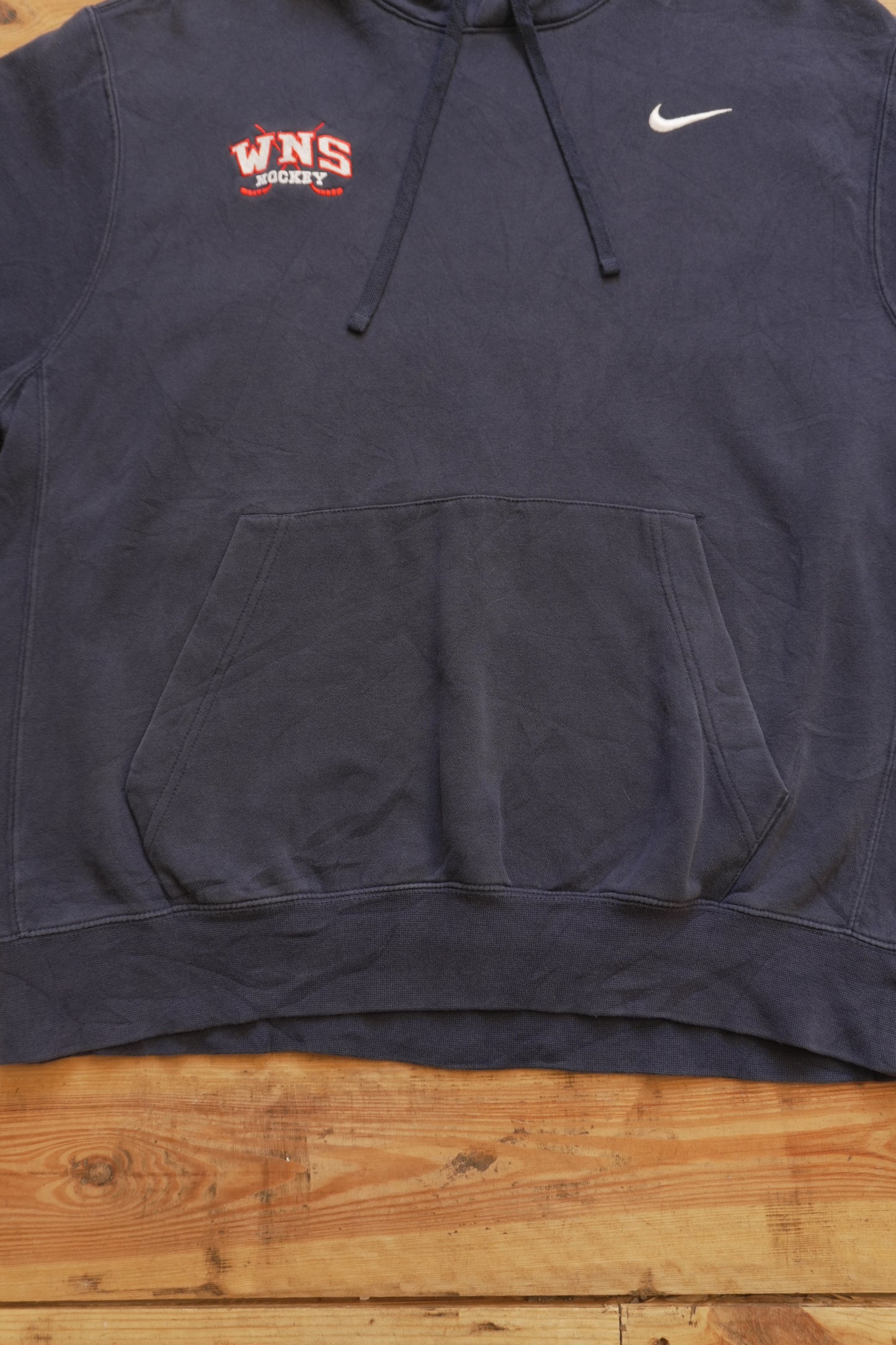 Hoodie Nike Vintage 2000's Y2K WNS Hockey Navy Blue Men's Large