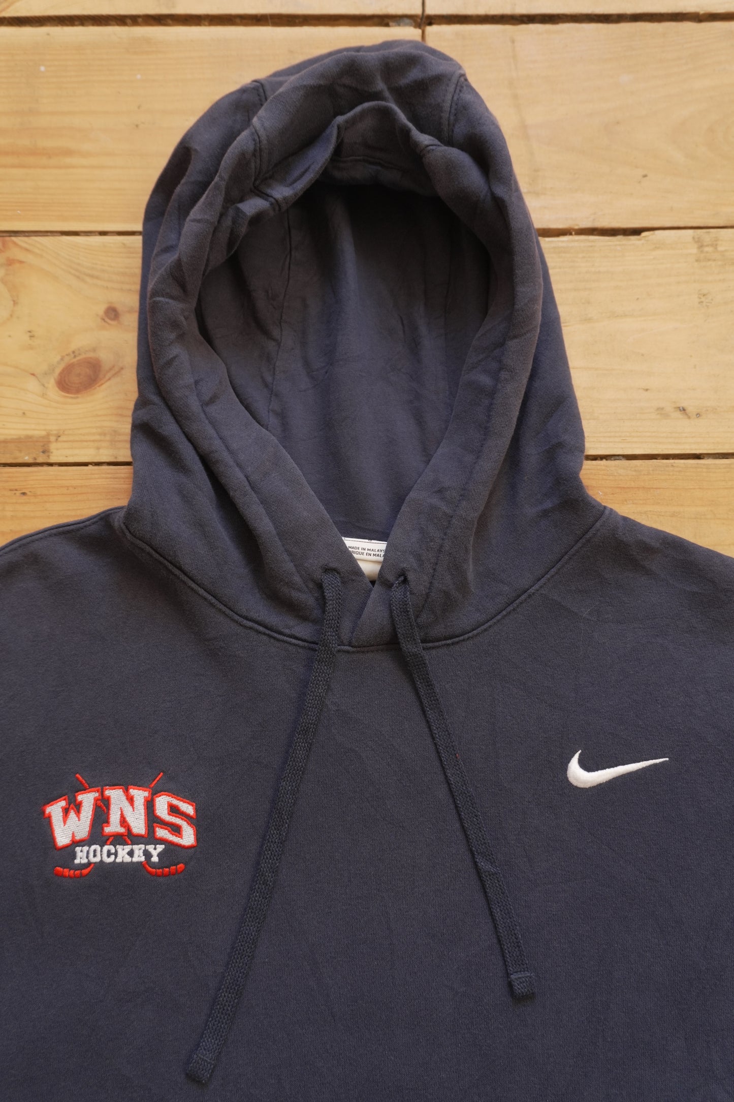 Hoodie Nike Vintage 2000's Y2K WNS Hockey Navy Blue Men's Large