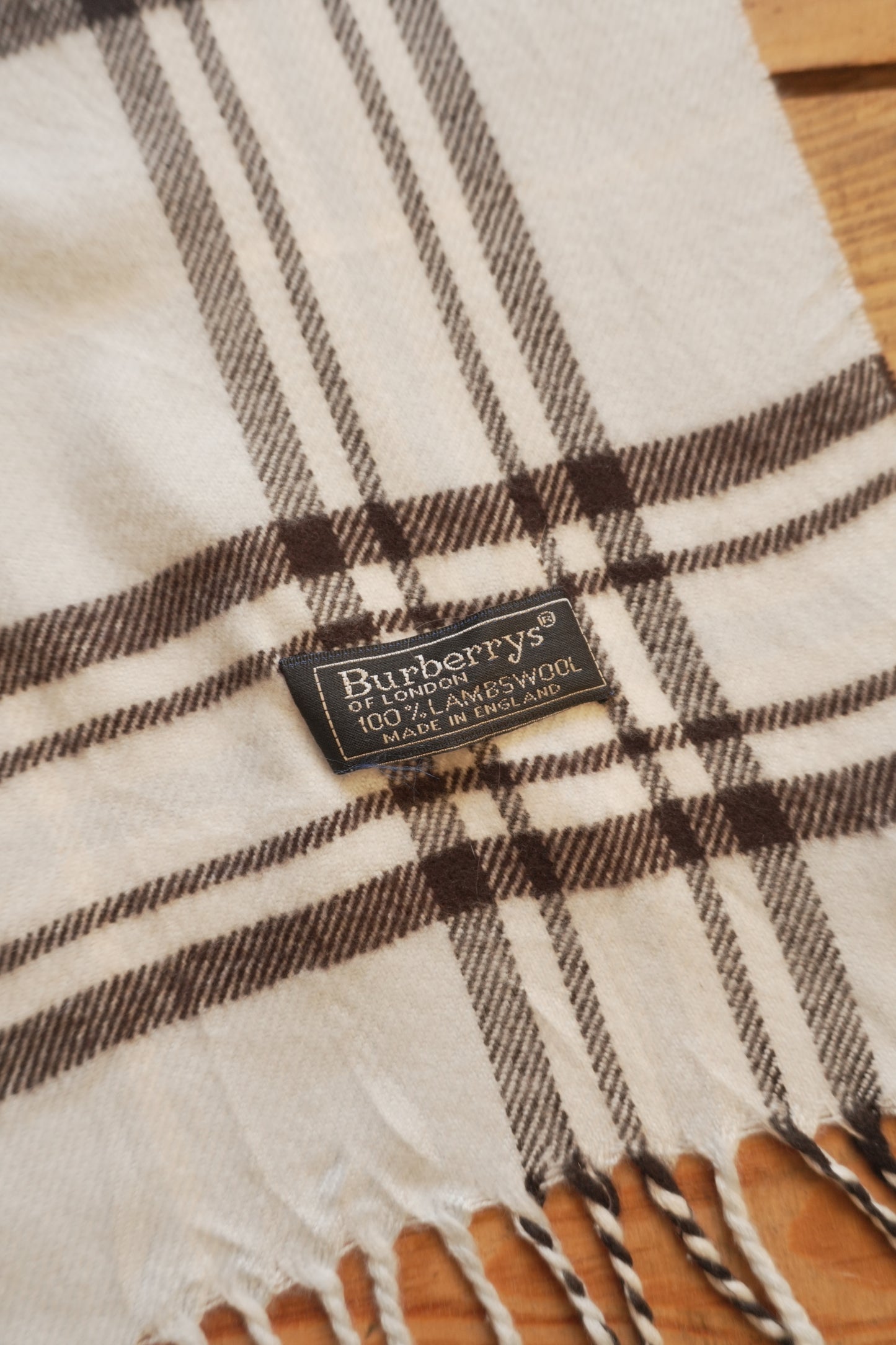 Scarf Vintage 80s 90s Burberrys Lambswool Light Blue Nova Check Burberry Wool Genuine
