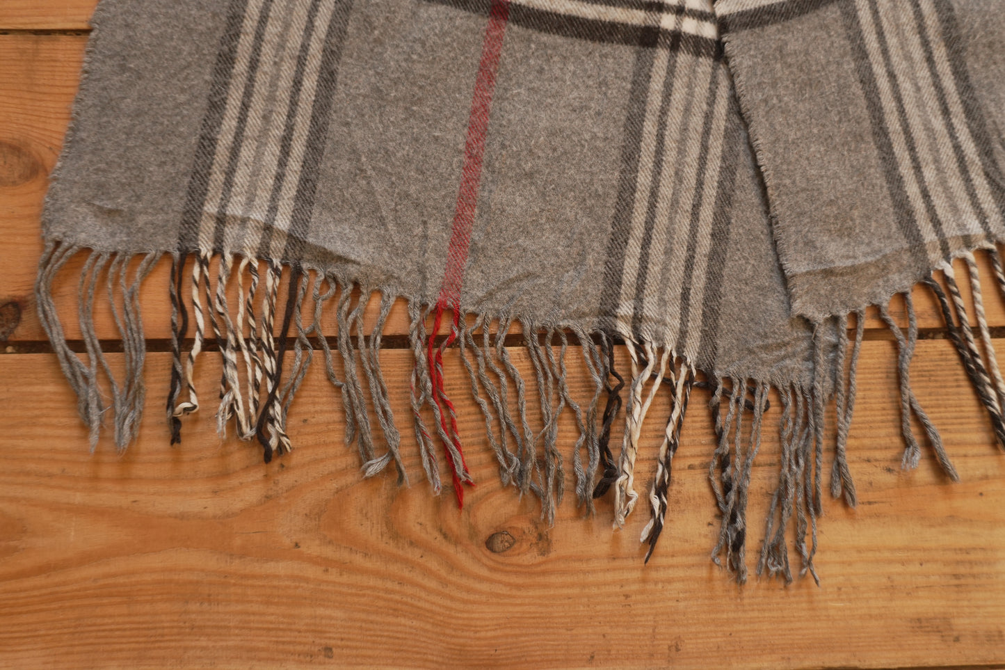 Scarf Vintage 80s 90s Burberrys 100 % Lambswool Grey Nova Check Pattern Wool Genuine Burberry