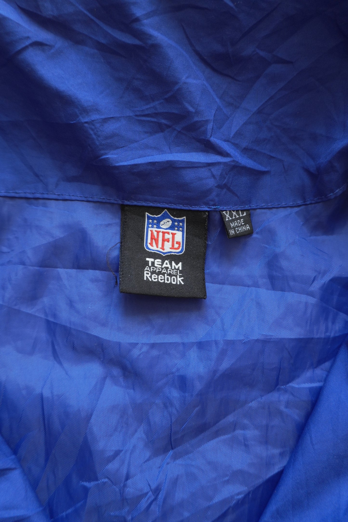 Vintage 90s Windbreaker Jacket NFL Reebok Men's Indianapolis Colts Blue White Full Zip XXL