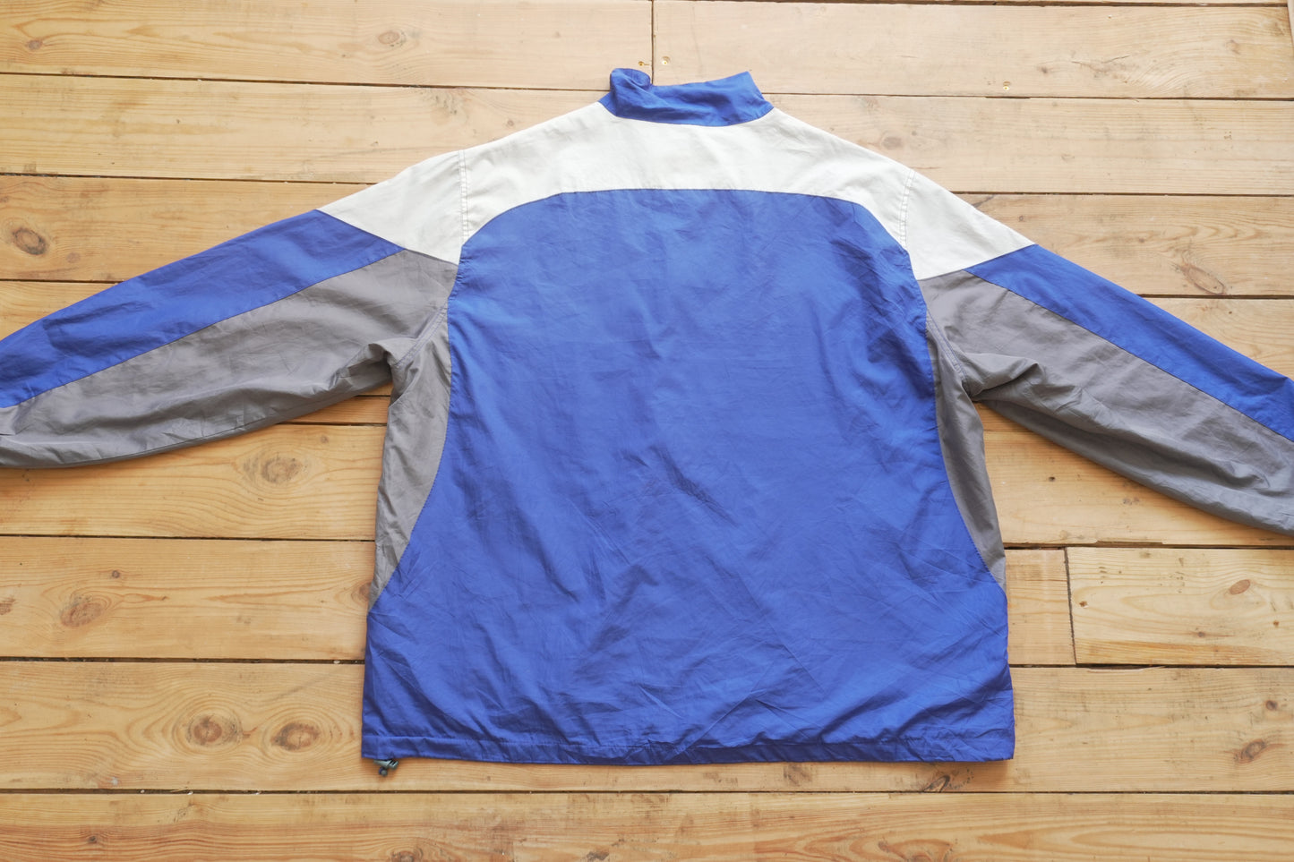 Vintage 90s Windbreaker Jacket NFL Reebok Men's Indianapolis Colts Blue White Full Zip XXL