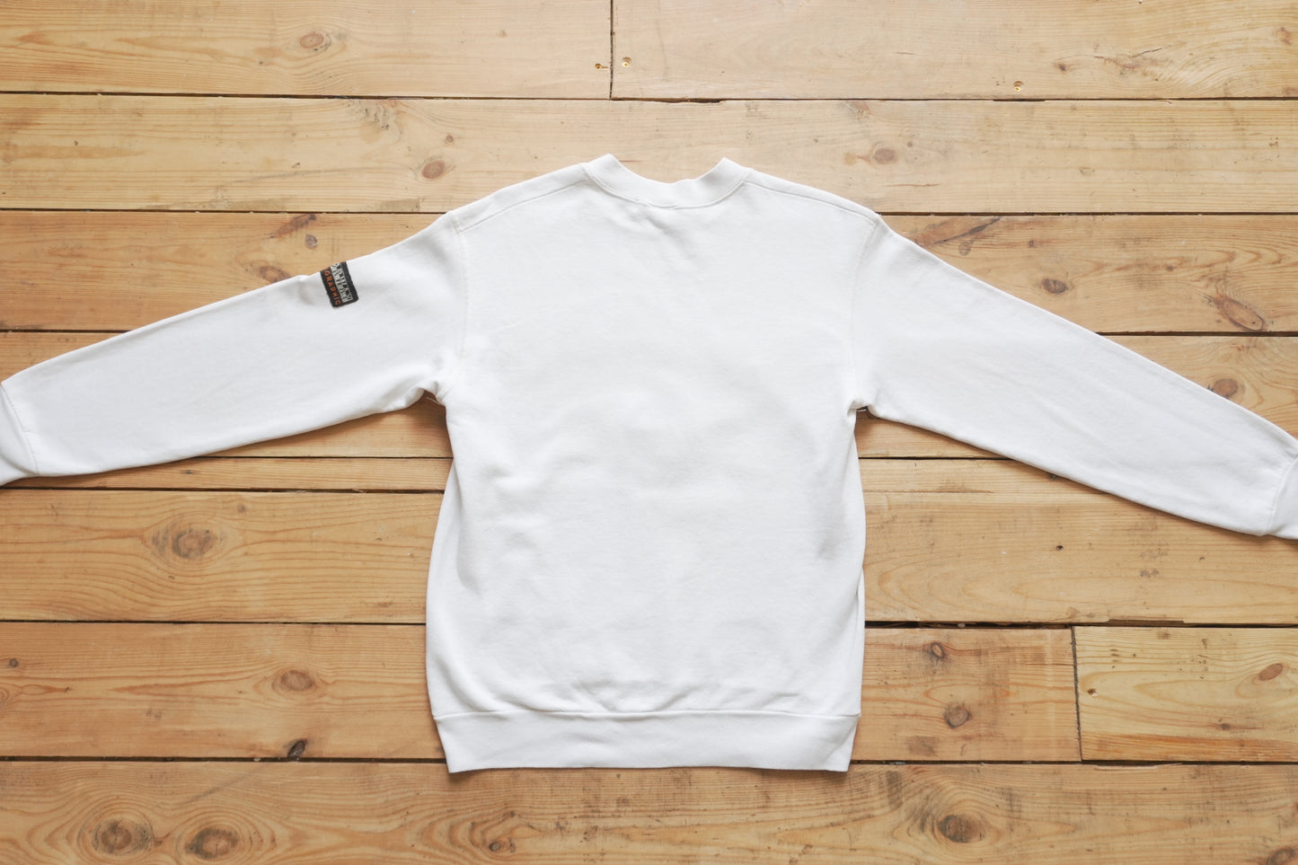 Vintage Sweatshirt Norway Geographic 80s 90s Cream Men's Small Crew Neck