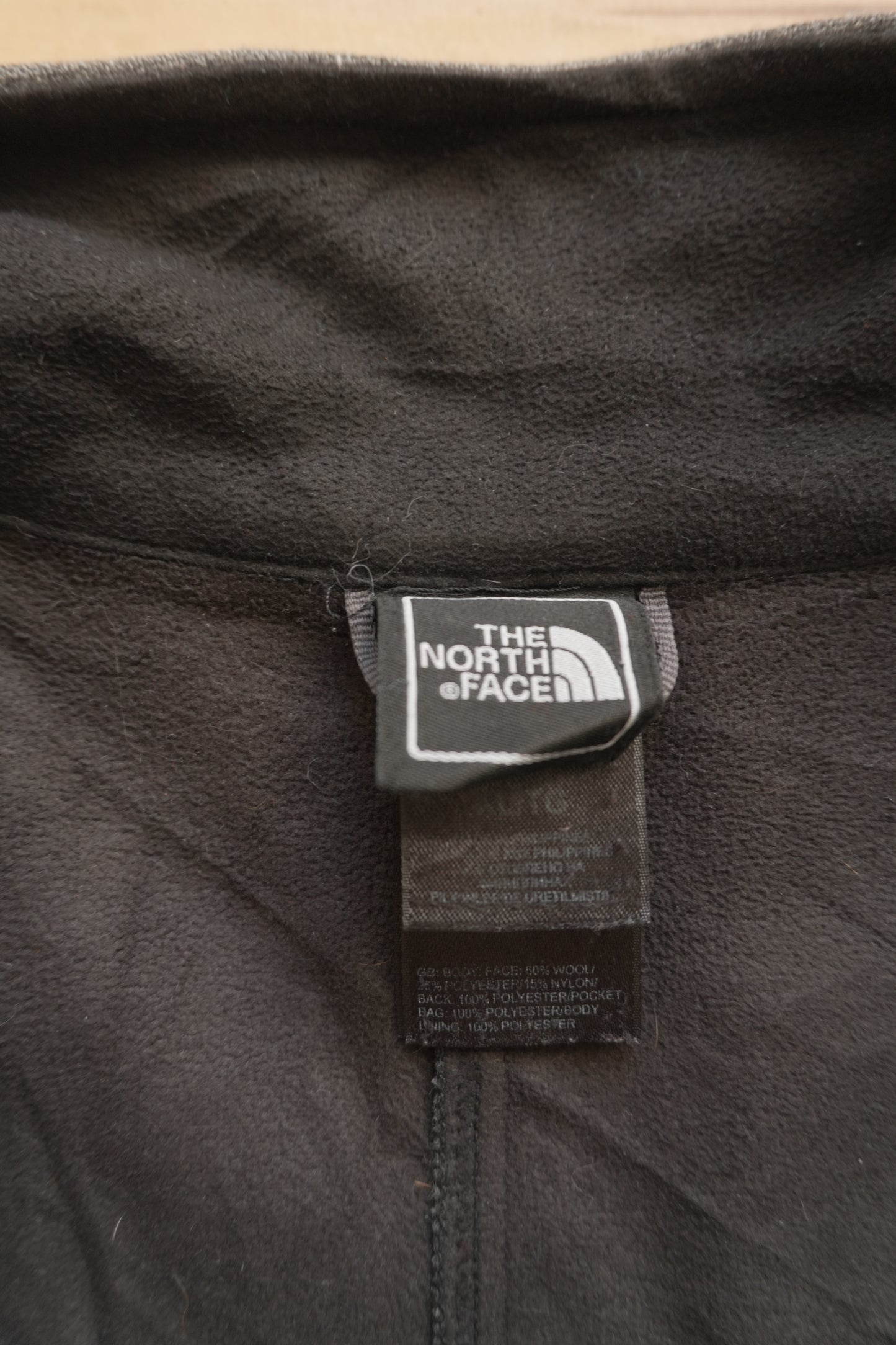 Jacket The North Face Vintage Wool Blend Grey Men's XL Zip Pockets Full Zip