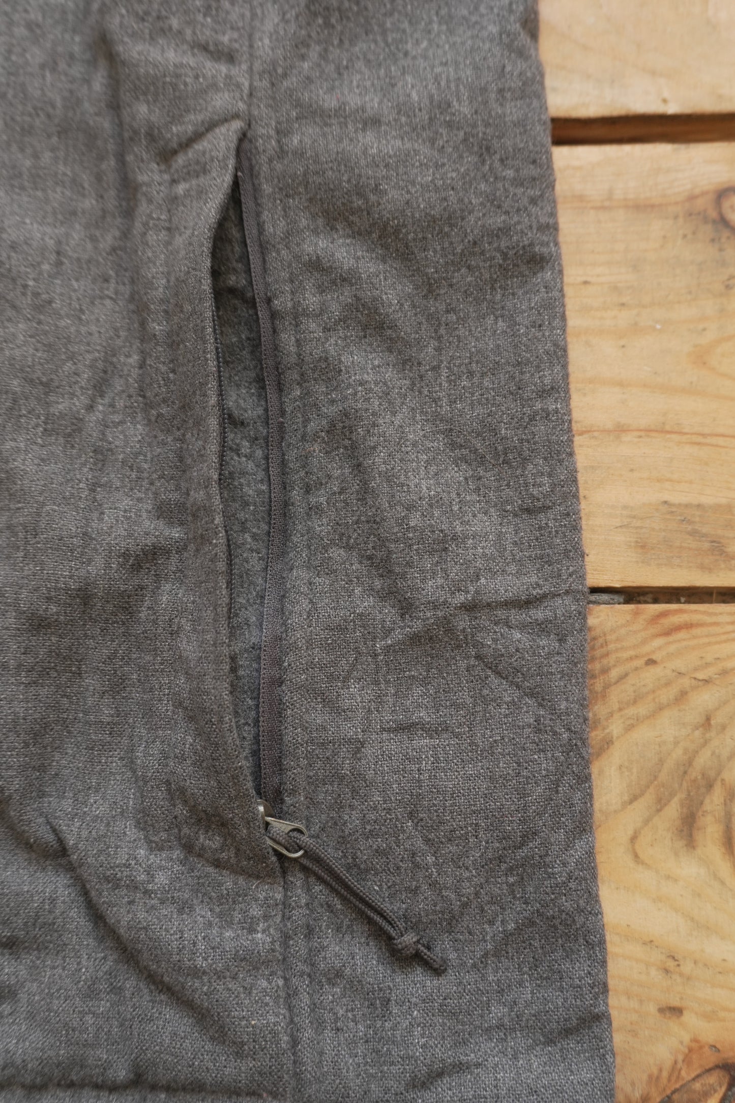 Jacket The North Face Vintage Wool Blend Grey Men's XL Zip Pockets Full Zip