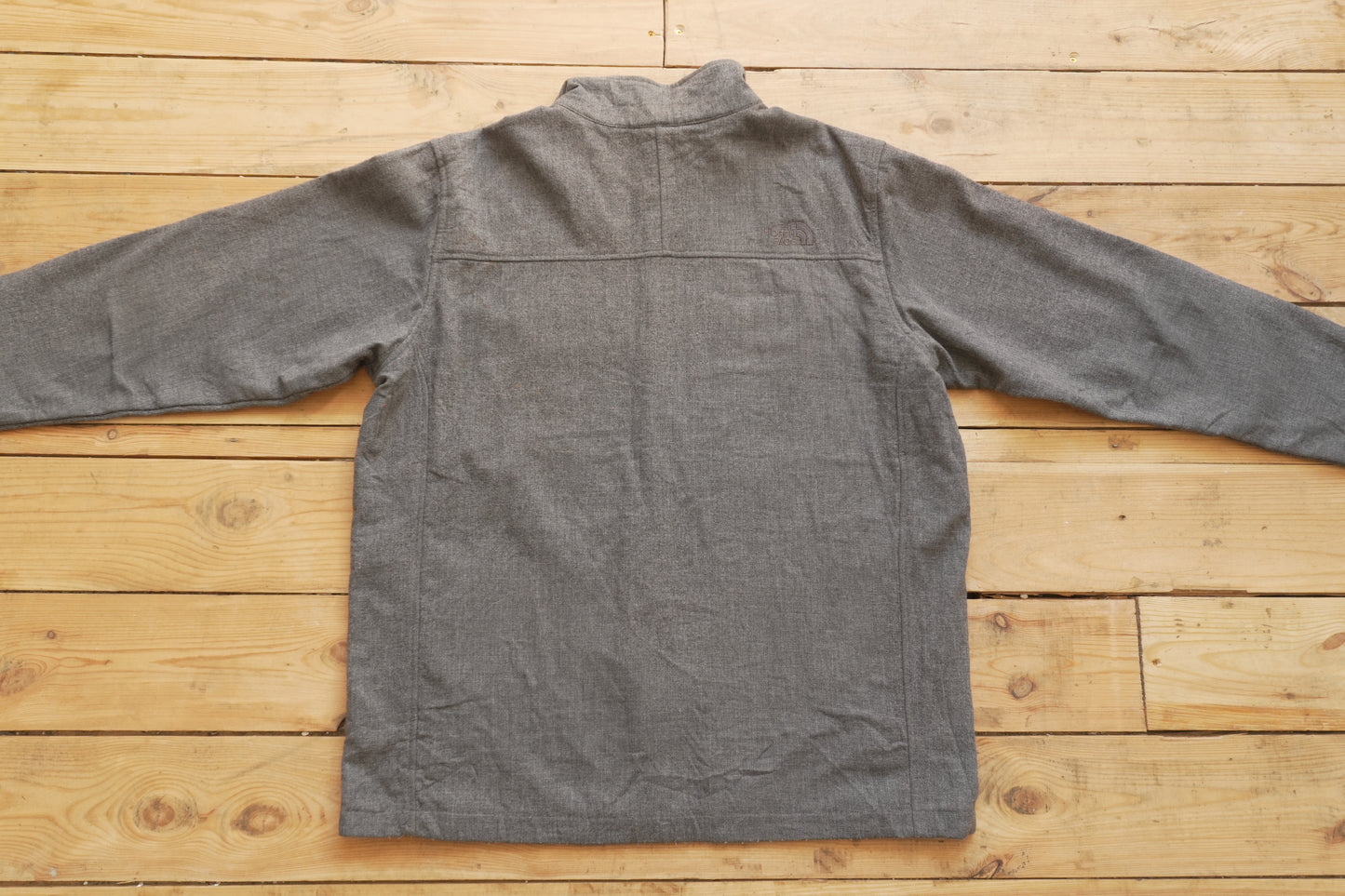 Jacket The North Face Vintage Wool Blend Grey Men's XL Zip Pockets Full Zip