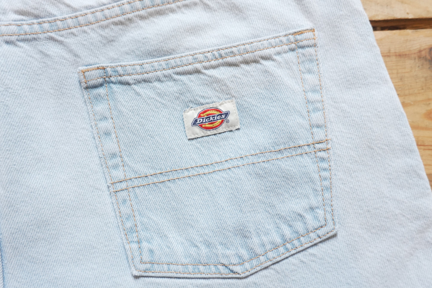 Dickies Straight Jeans Light Blue Wash Waist 33 Length 32 Men's Workwear