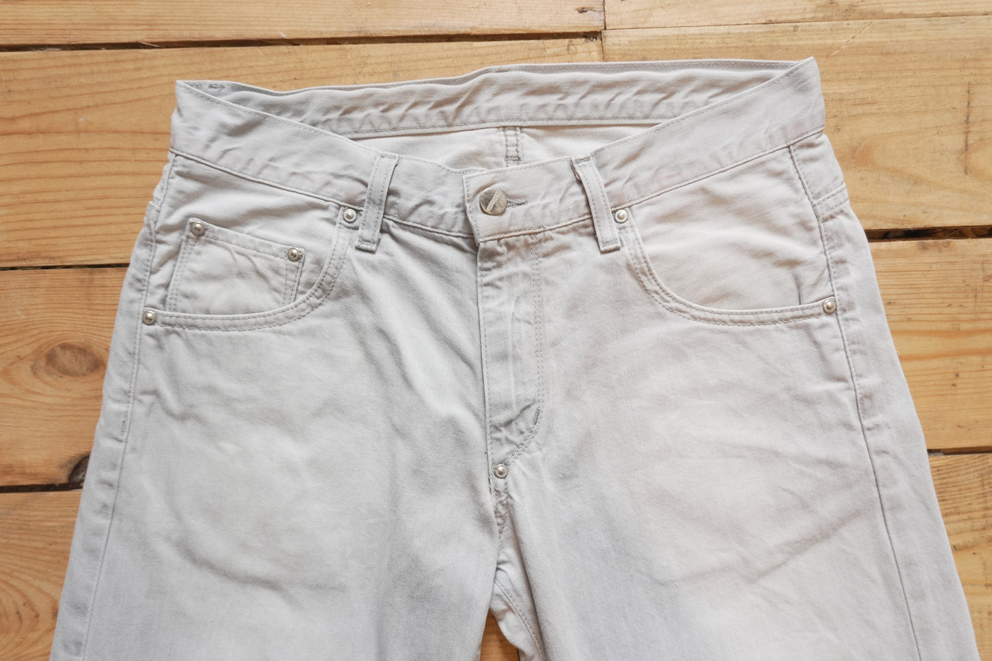 Vintage Carhartt Jeans Light Grey Wash Straight Leg W30 L32 Y2K