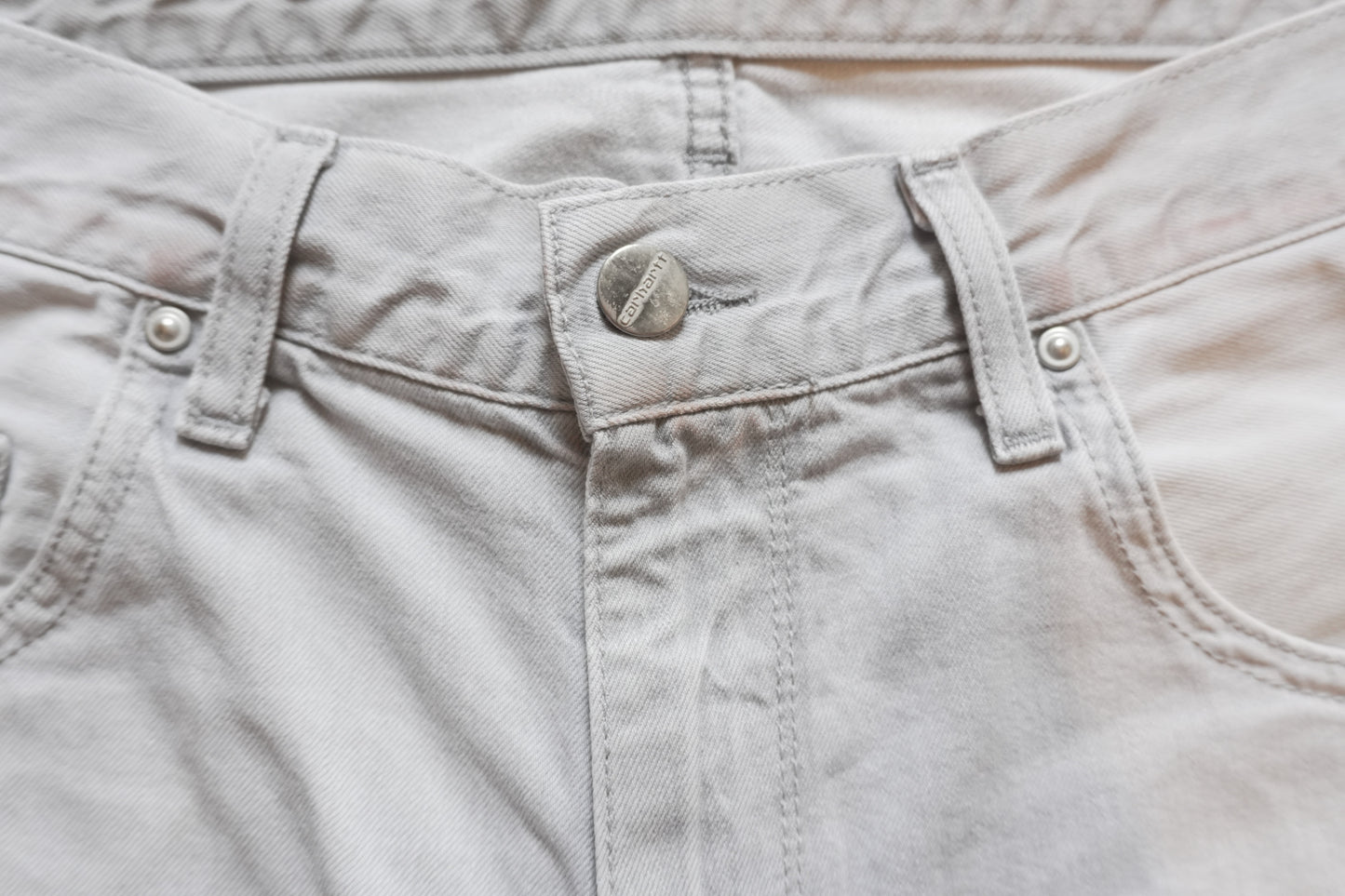 Vintage Carhartt Jeans Light Grey Wash Straight Leg W30 L32 Y2K