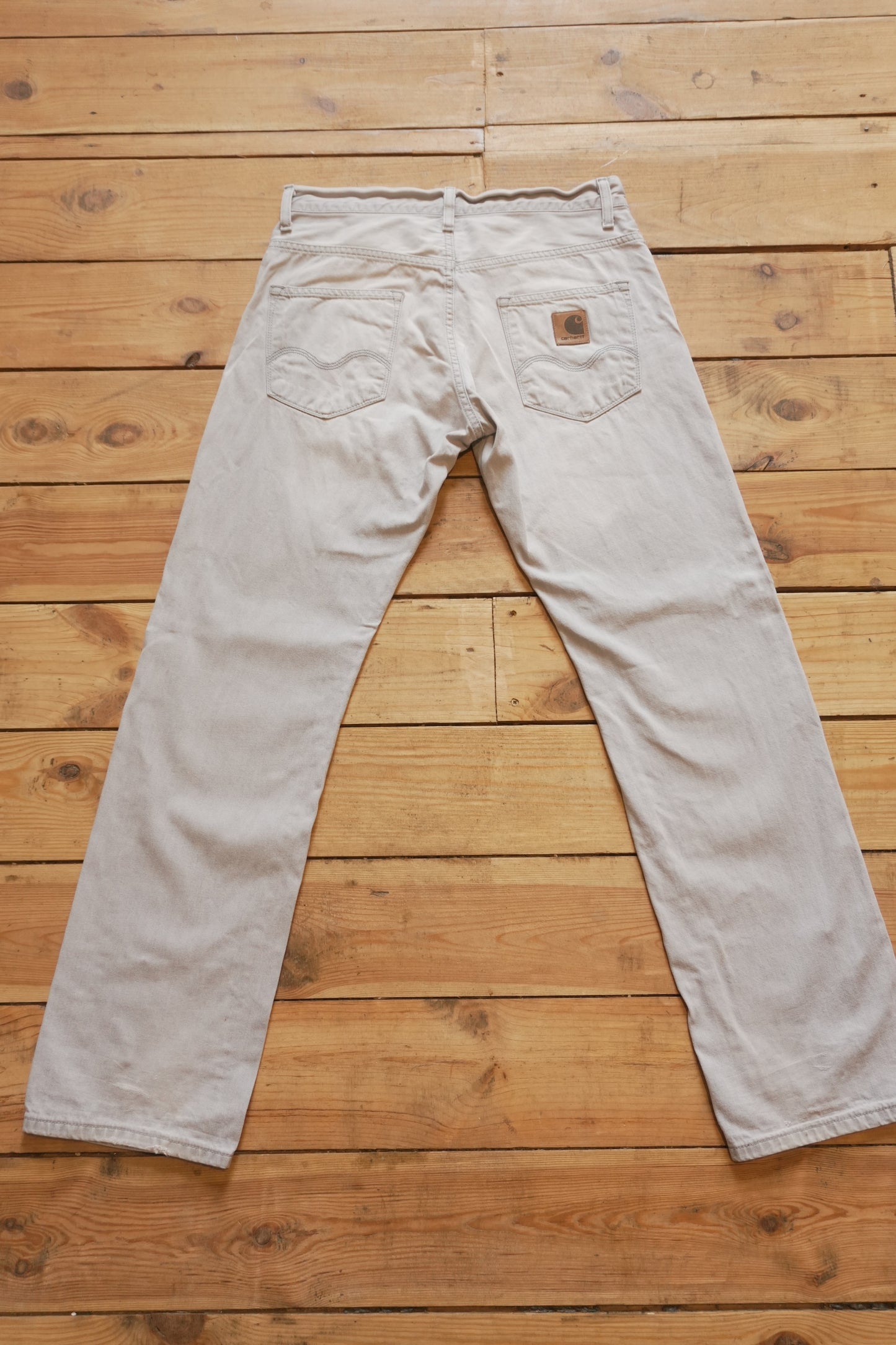 Vintage Carhartt Jeans Light Grey Wash Straight Leg W30 L32 Y2K