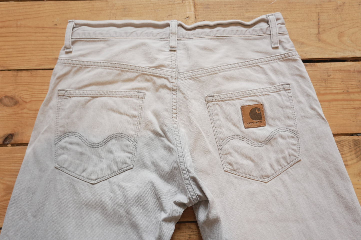 Vintage Carhartt Jeans Light Grey Wash Straight Leg W30 L32 Y2K