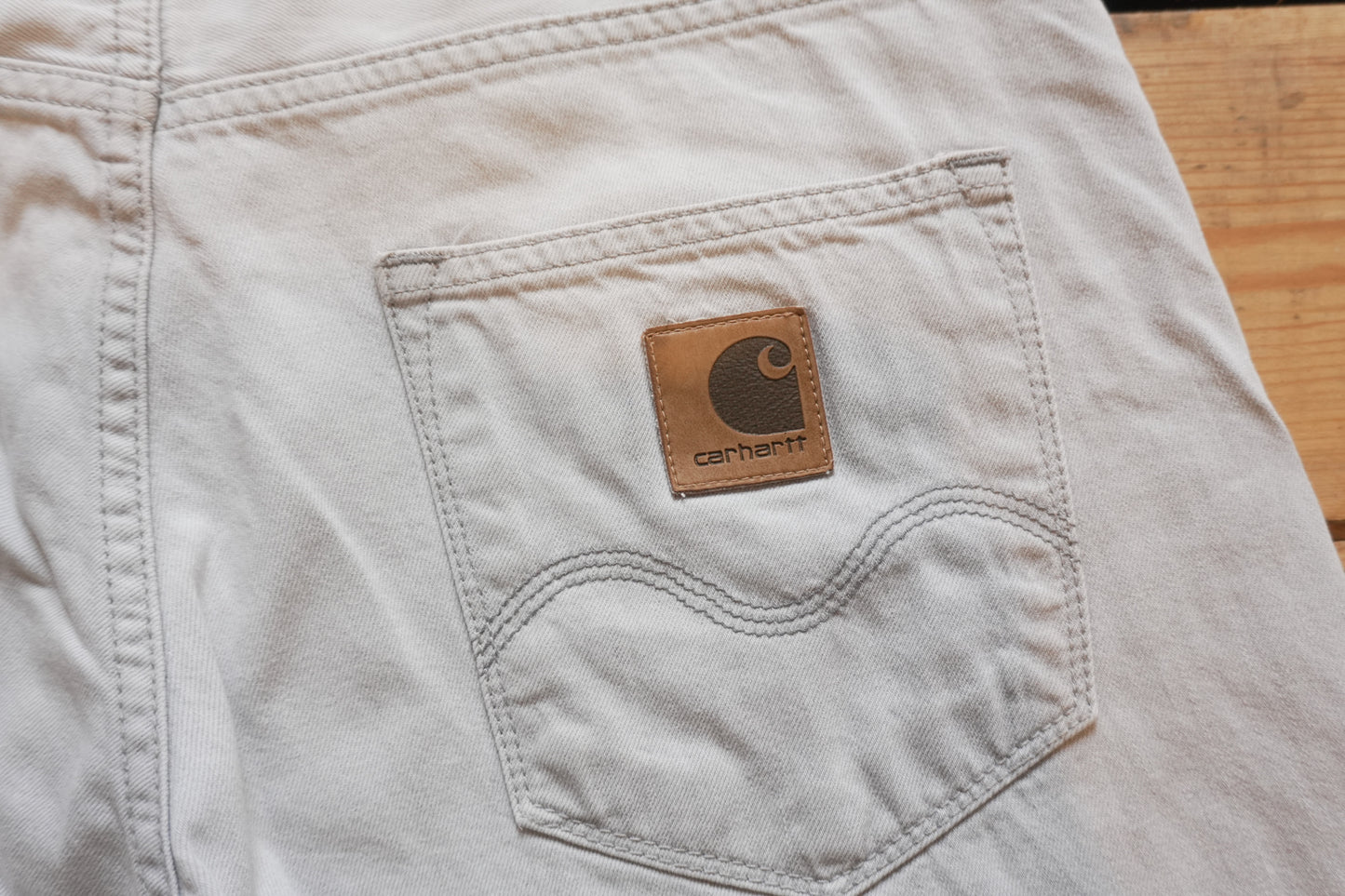 Vintage Carhartt Jeans Light Grey Wash Straight Leg W30 L32 Y2K