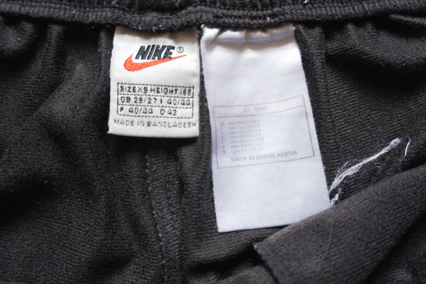 Nike Popper Tracksuit Bottoms Snap Button Studs XS Black White Red Trousers
