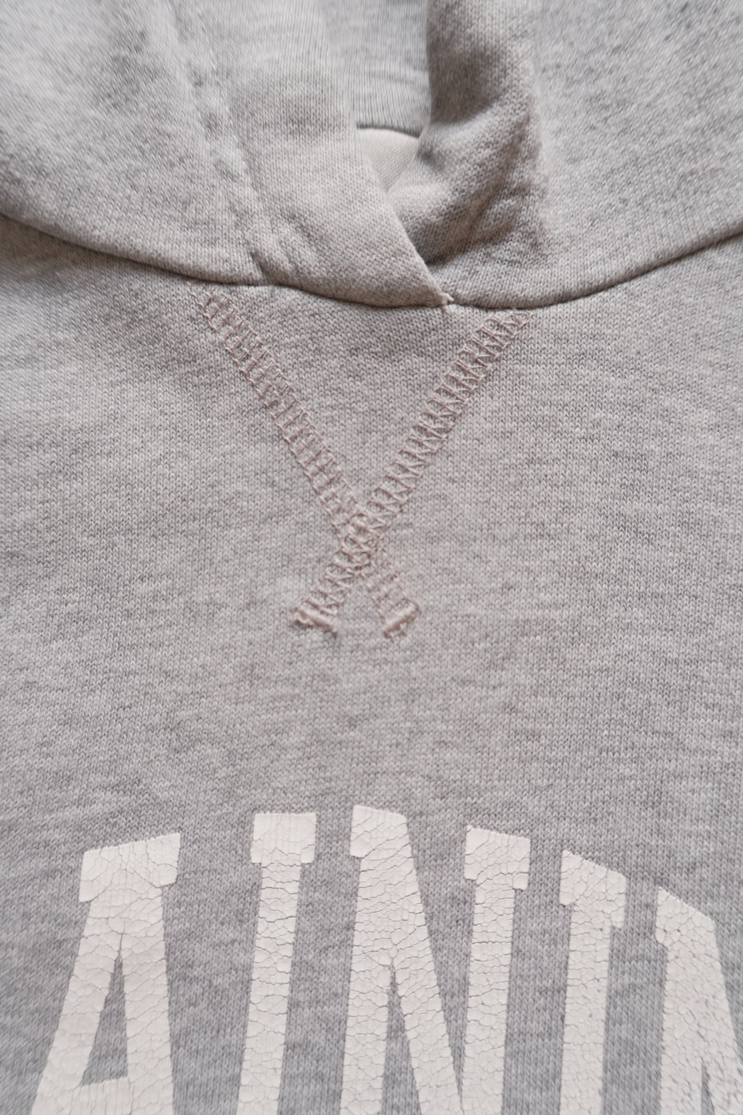 Vintage Nike Hoodie Grey Black Swoosh Patch on Chest Men's Medium