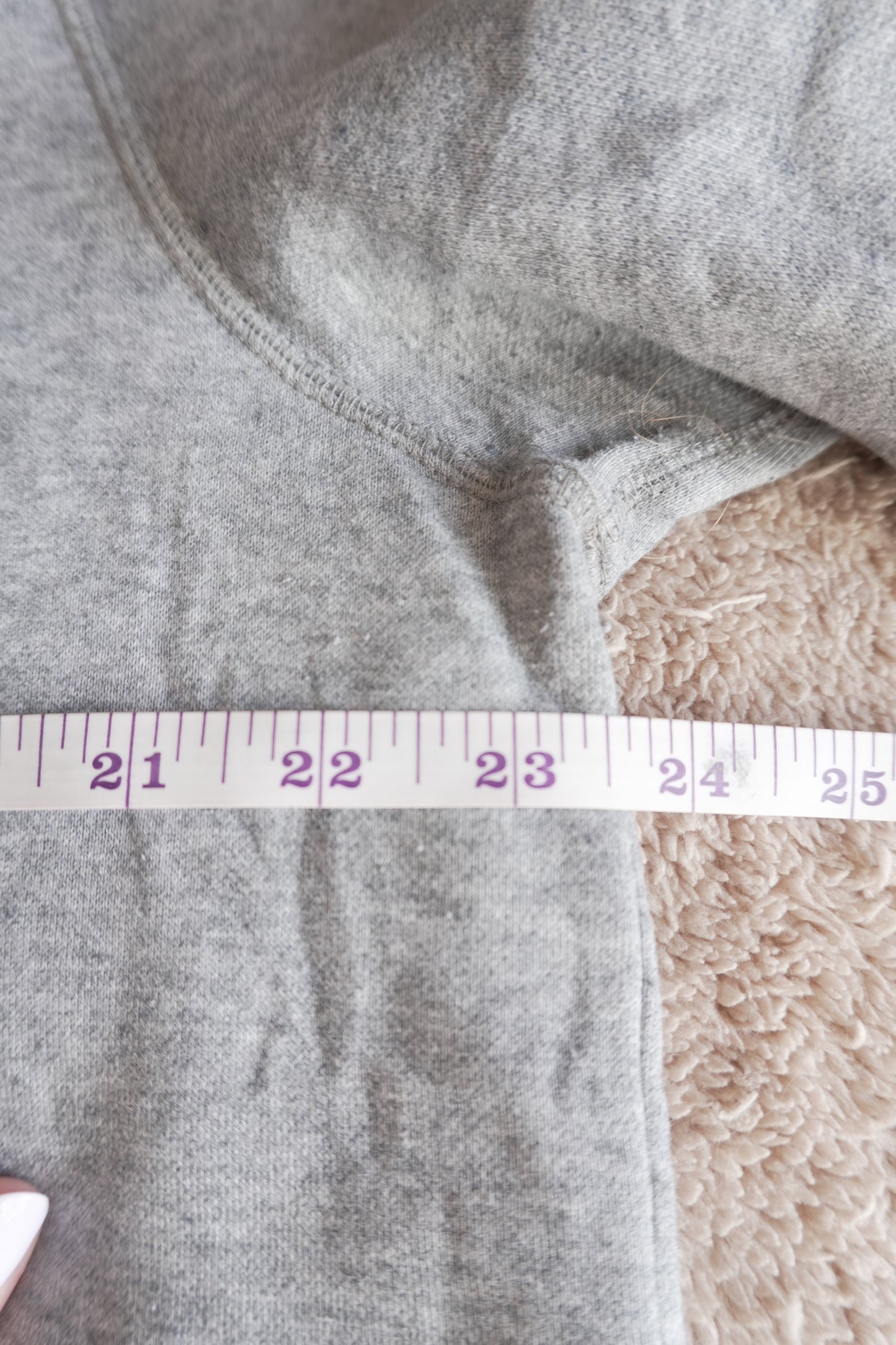 Hoodie Puma Grey Men's Large Full Zip Black Print on Sleeve