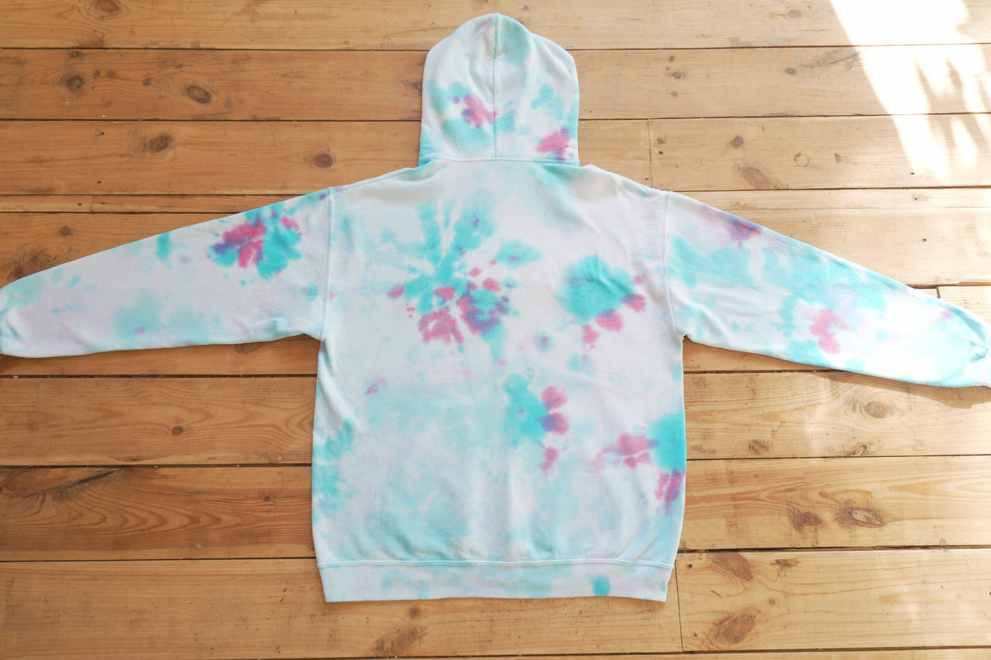Outer Banks Hoodie Tie Dye Pink Turquoise Netflix TV Show Jerzees Men's Large