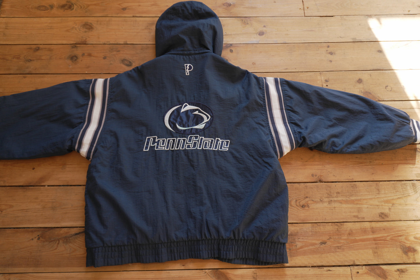 Vintage Reversible Penn State Jacket Pro Player Footlocker Hooded University Coat Collegiate