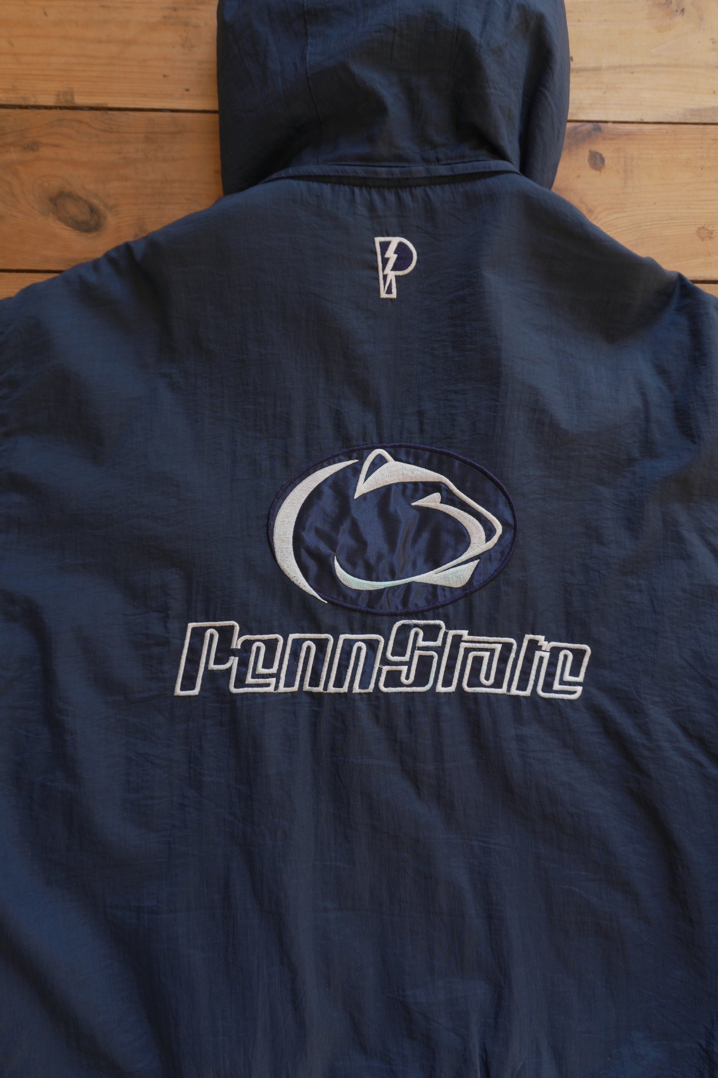 Vintage Reversible Penn State Jacket Pro Player Footlocker Hooded University Coat Collegiate