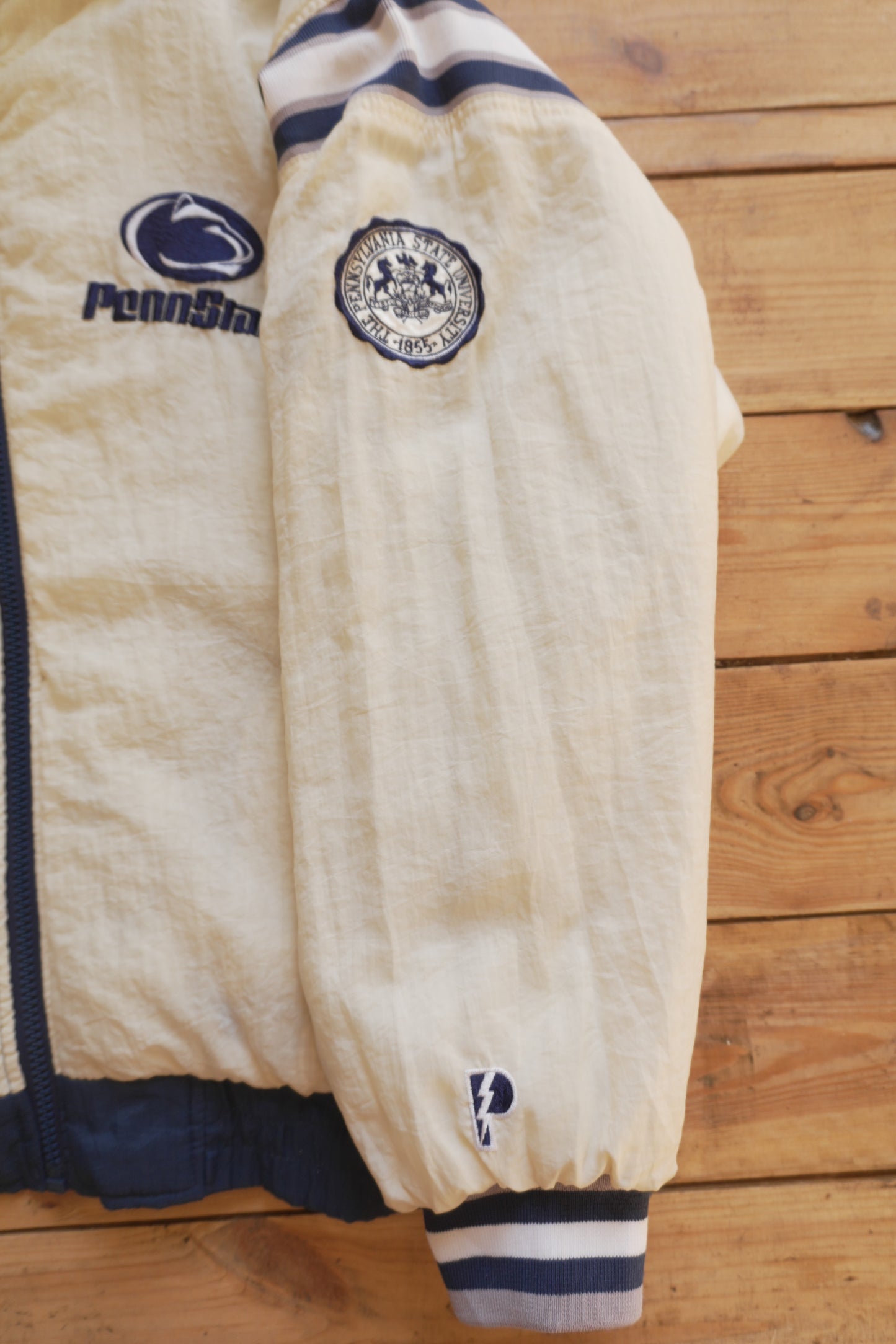Vintage Reversible Penn State Jacket Pro Player Footlocker Hooded University Coat Collegiate
