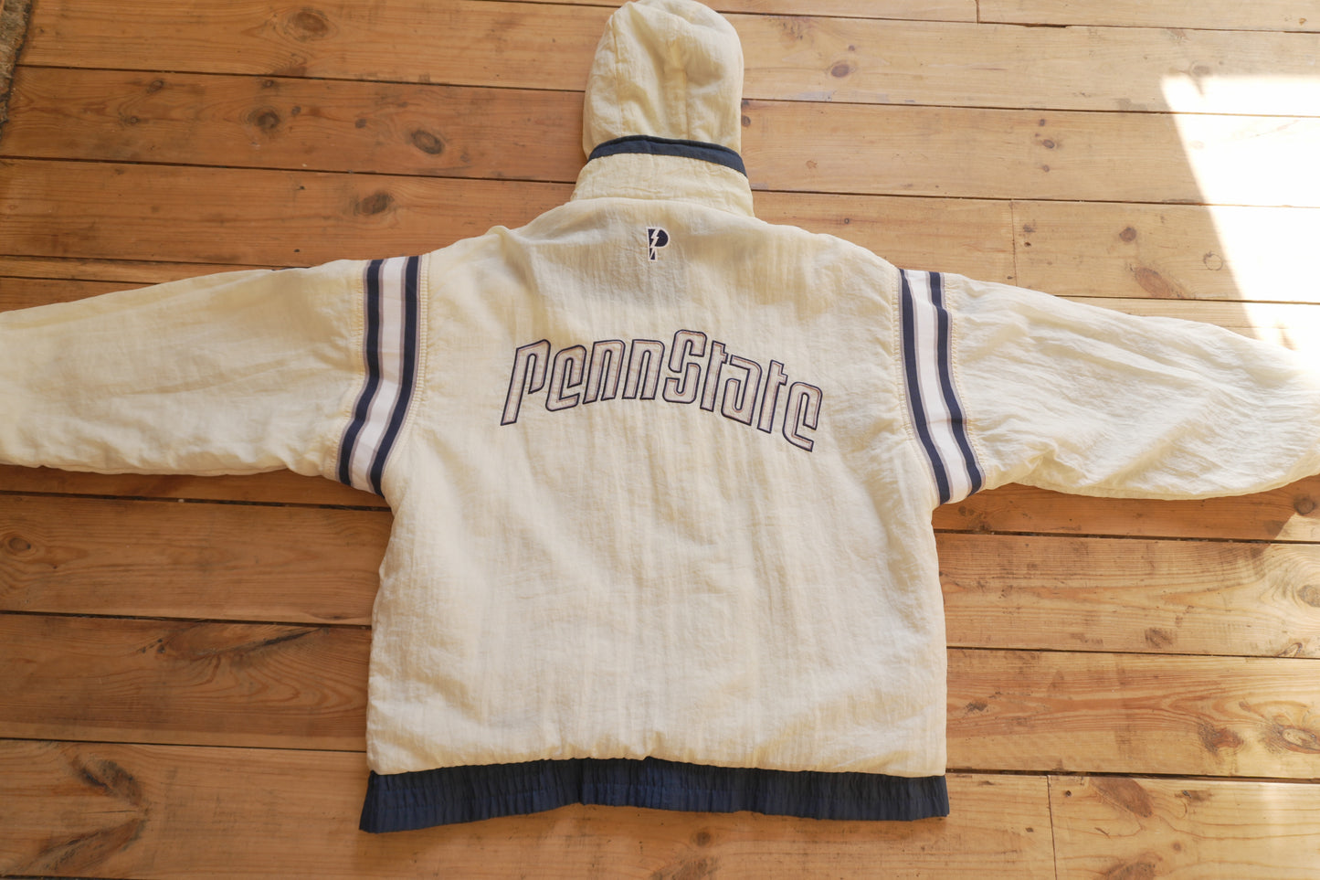 Vintage Reversible Penn State Jacket Pro Player Footlocker Hooded University Coat Collegiate