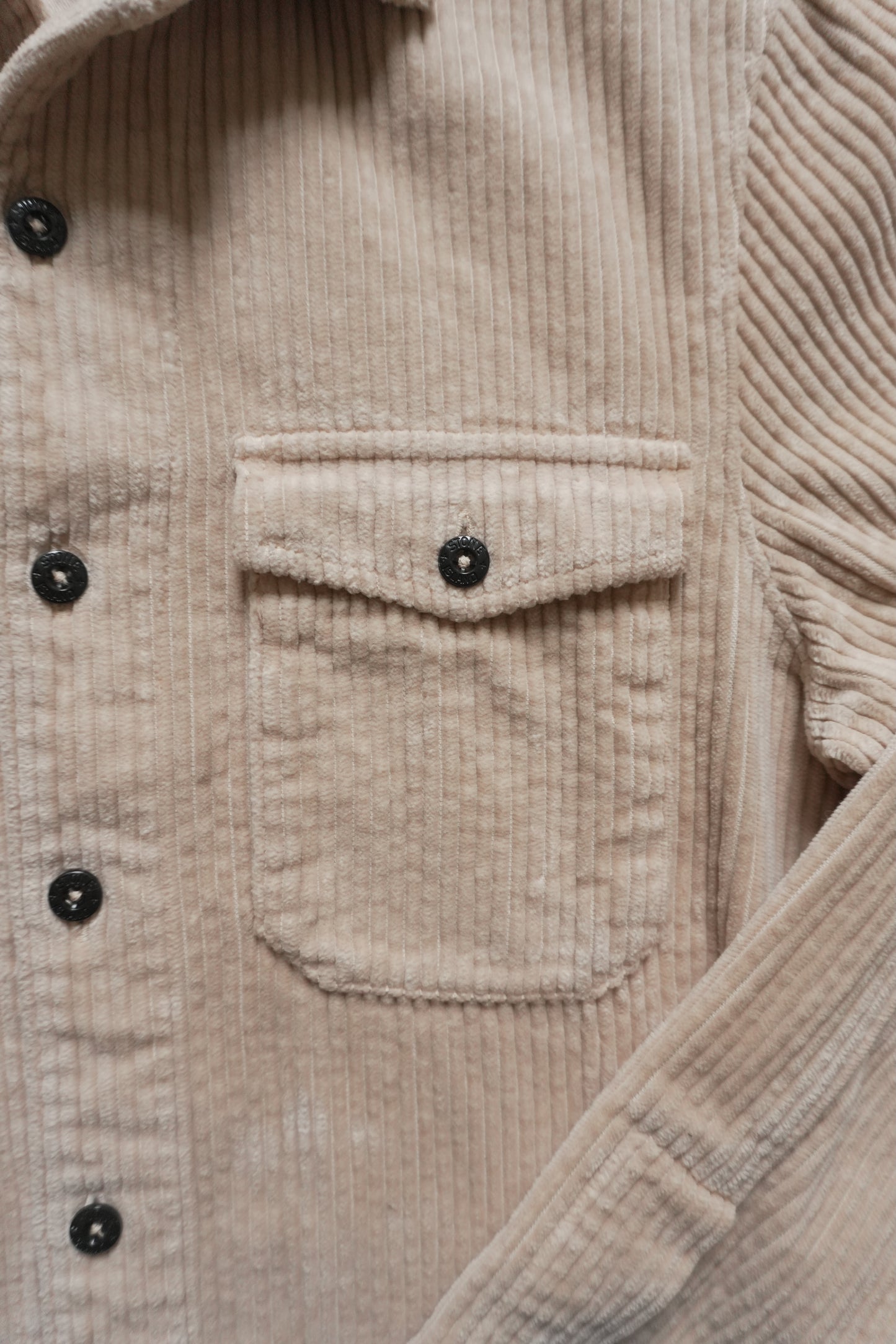 Stone Island Shirt Corduroy Over Shirt Men's Small Cord Shacket