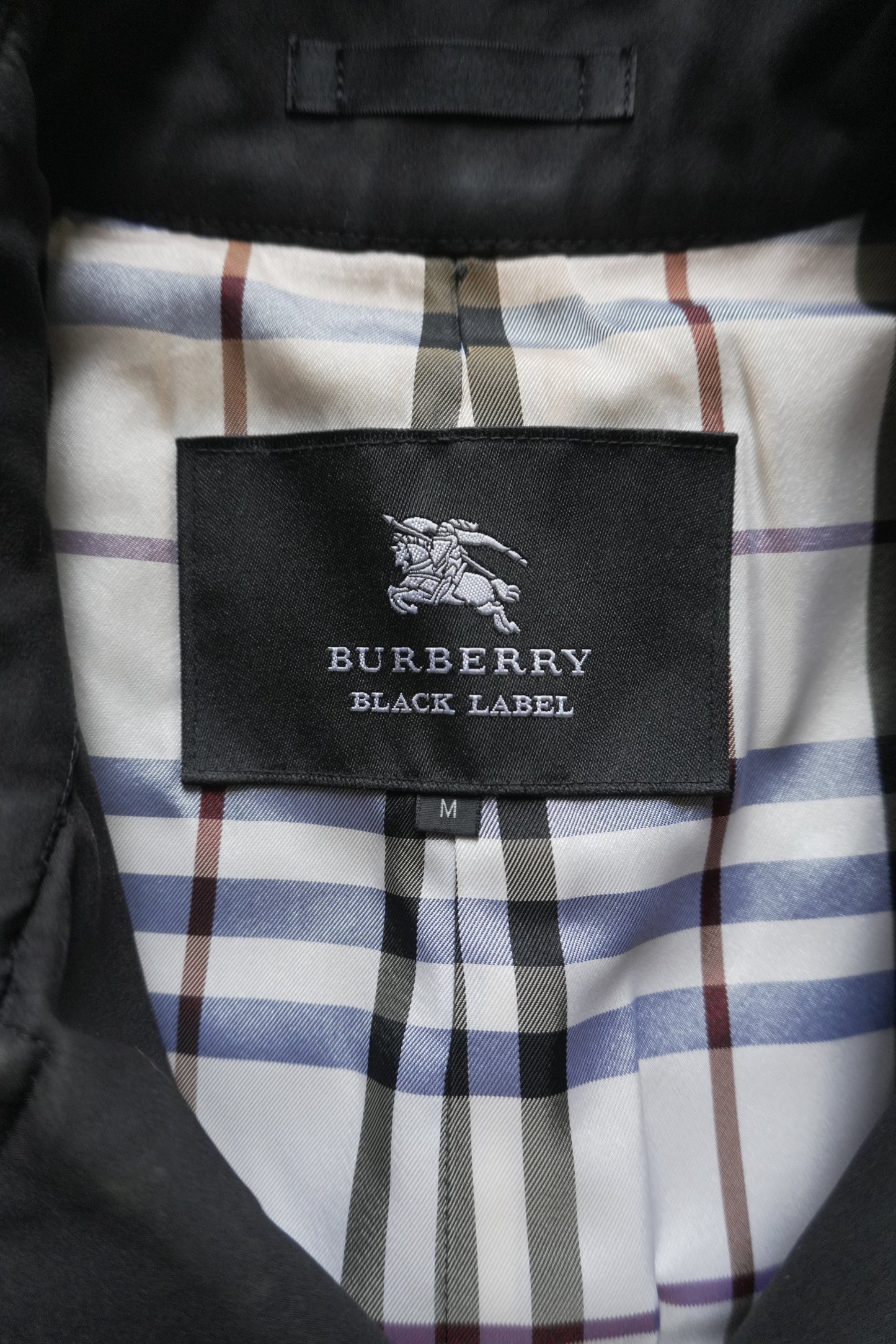 Burberry Black Trench Coat Vintage Black Label Rare Men's Small