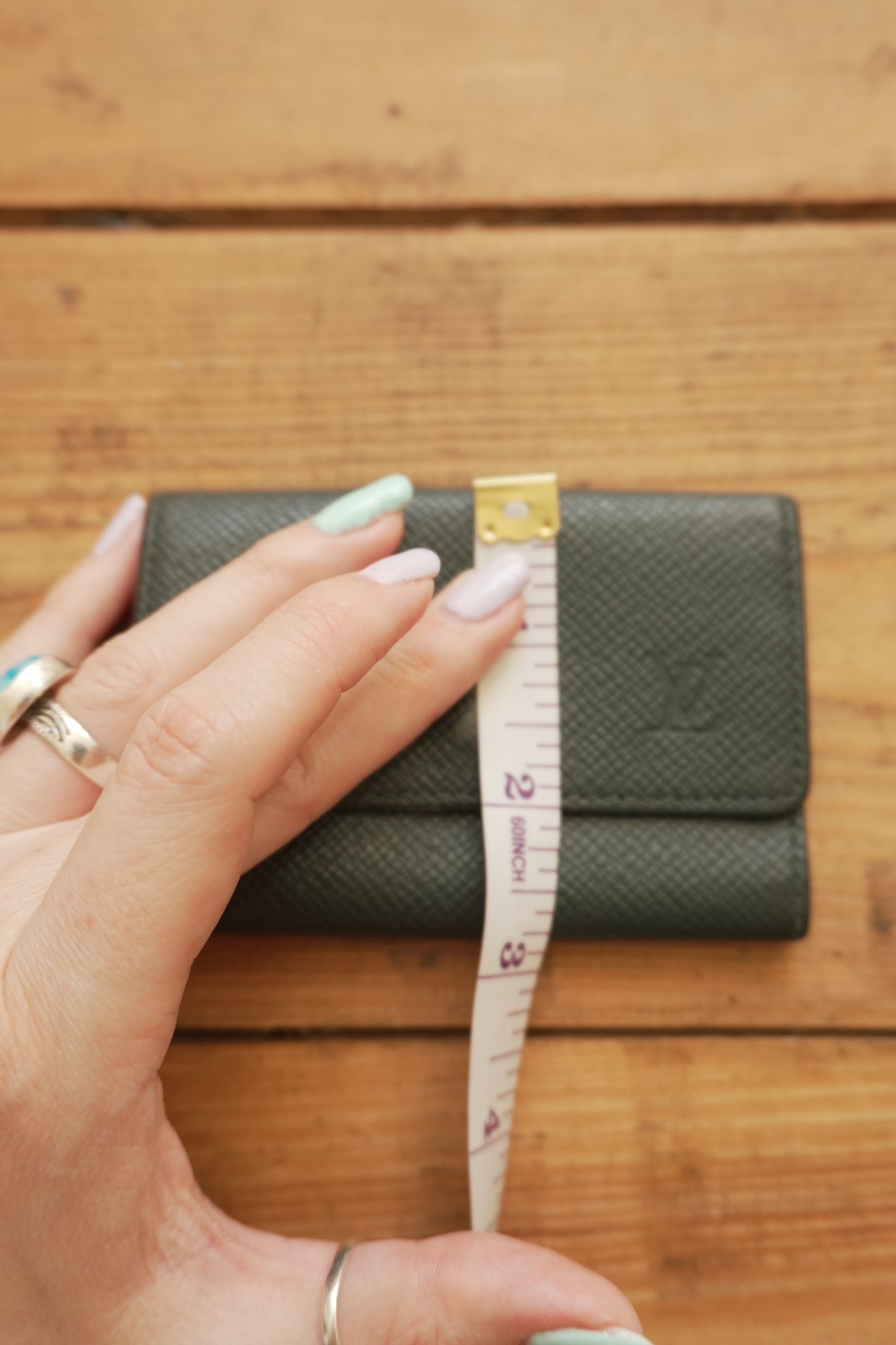 Louis Vuitton Green Leather Keycase Epi Leather Keyholder with Box