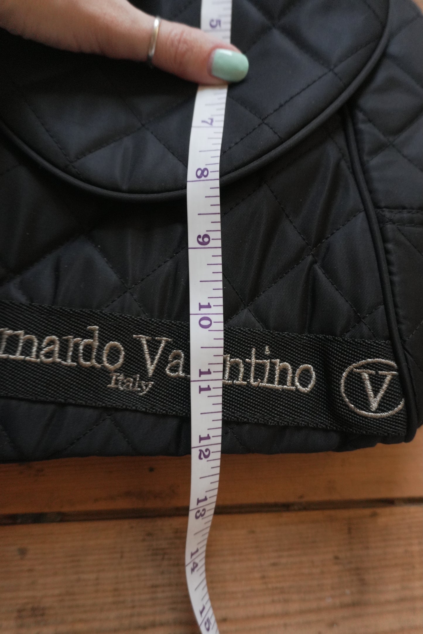 Valentino Backpack Black Quilted Gold Hardware Crossbody Double Straps