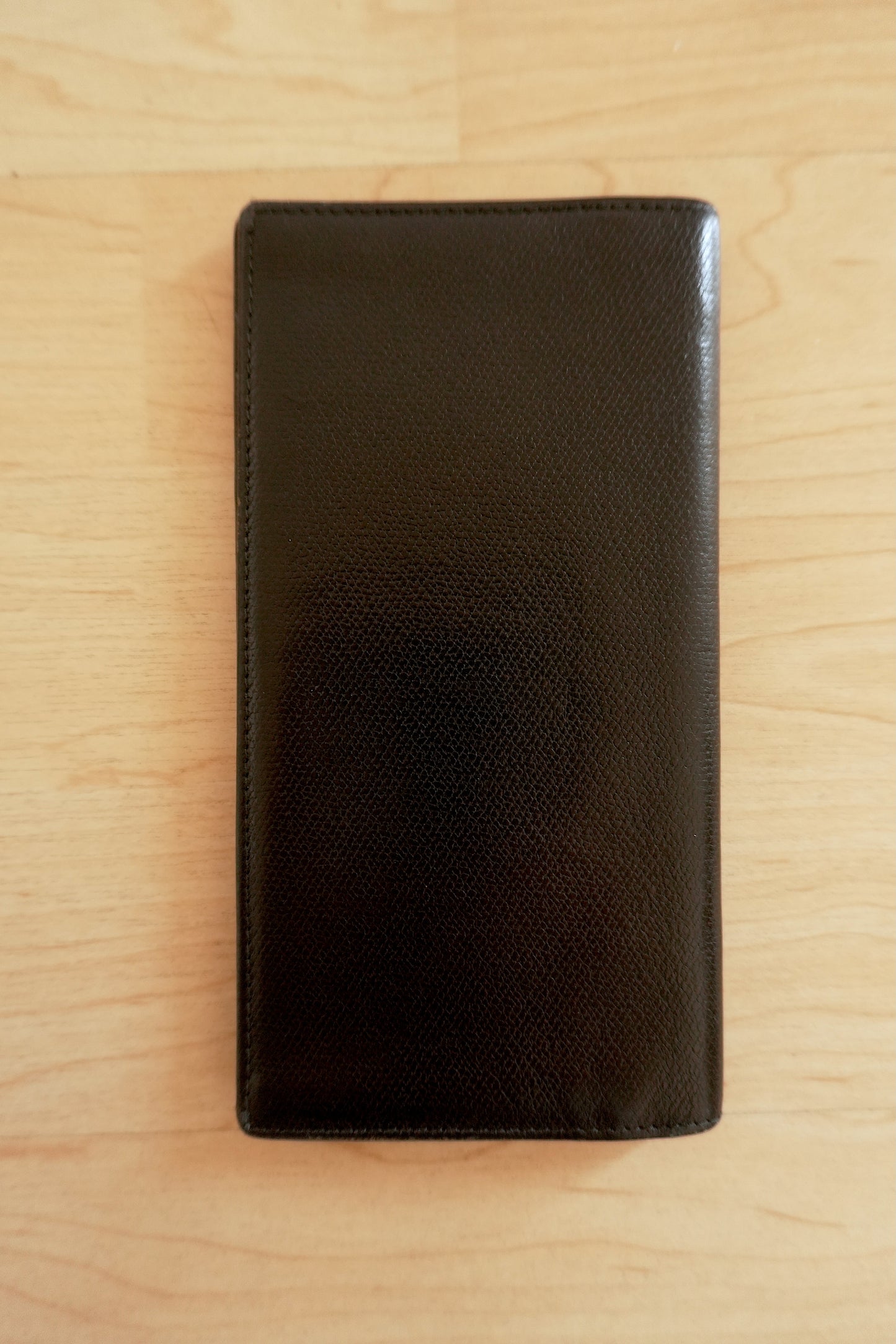 Coach Vintage Long Wallet Bifold Black Leather Purse Unisex Card Slots Men's