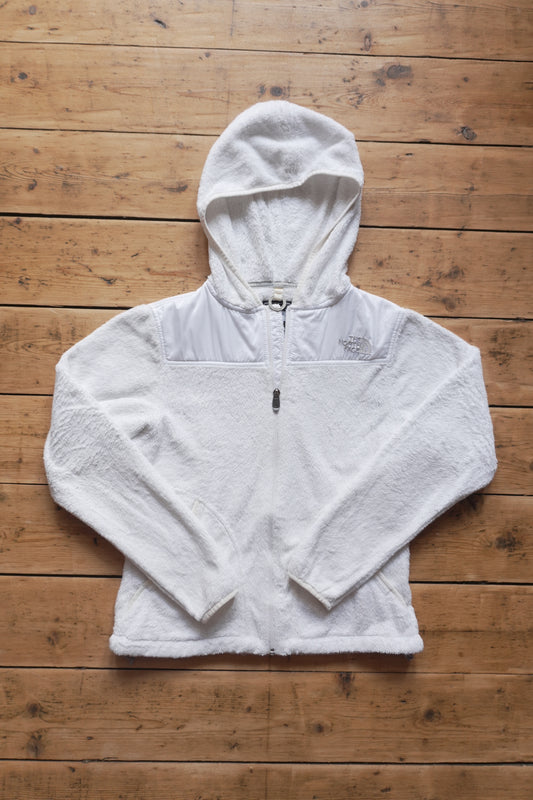 Hoodie Vintage The North Face 2000s Y2K (Denali style) Women's Small White Gorpcore Outdoors