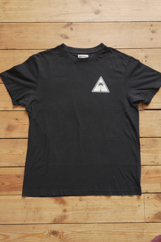 Palm Angels T-shirt Black Palm Tree Triangle 2021 EU Made Men's XL Short Sleeve