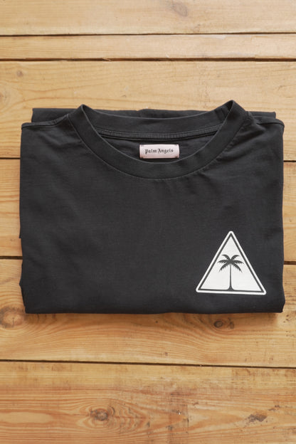 Palm Angels T-shirt Black Palm Tree Triangle 2021 EU Made Men's XL Short Sleeve