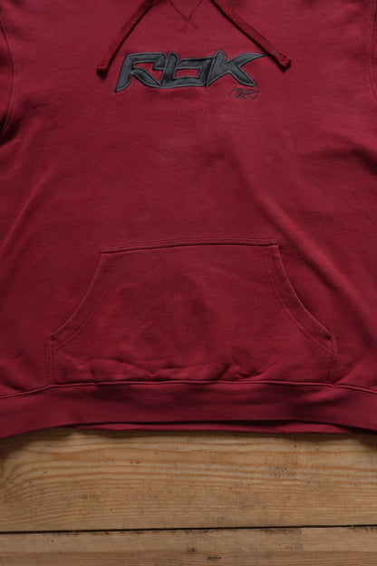 Hoodie Vintage 2000's Y2K Reebok Men's XXL Red Oversized Streetwear