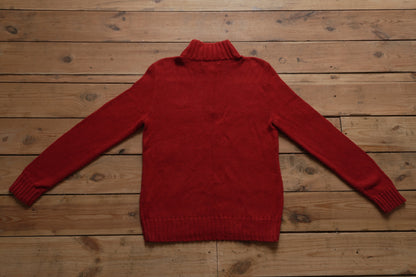 Vintage Polo Ralph Lauren Quarter Zip Sweater 2000's Y2K Men's Small Knitwear