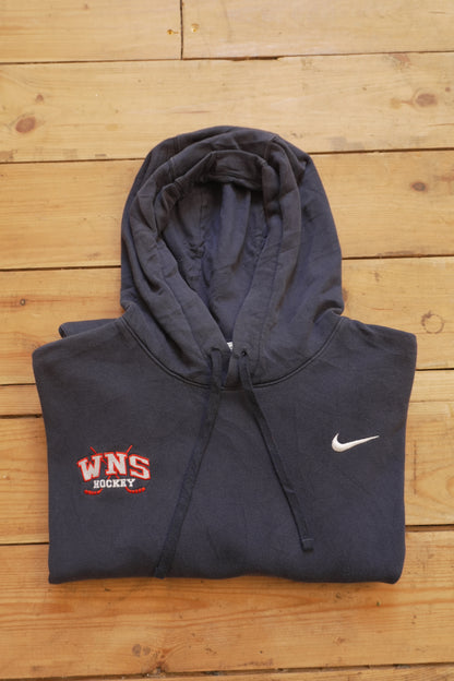 Hoodie Nike Vintage 2000's Y2K WNS Hockey Navy Blue Men's Large