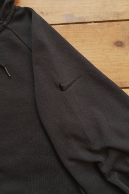 Hoodie Nike Dri-FIT 2010's Black Men's Small Lower Hem Design Full Zip