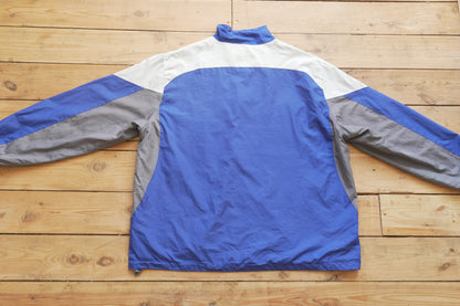 Vintage 90s Windbreaker Jacket NFL Reebok Men's Indianapolis Colts Blue White Full Zip XXL