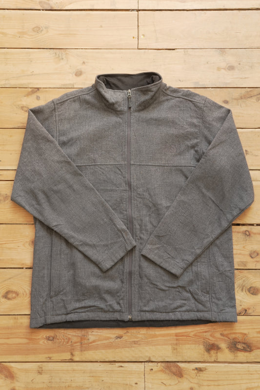 Jacket The North Face Vintage Wool Blend Grey Men's XL Zip Pockets Full Zip