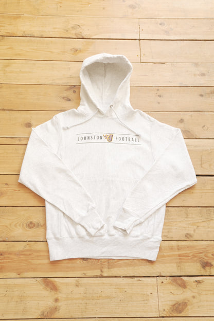 Hoodie Vintage Reverse Weave Champion Grey "C logo" on Sleeve Cotton  Johnson Football Men's Small