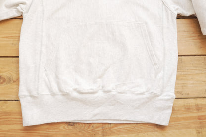 Hoodie Vintage Reverse Weave Champion Grey "C logo" on Sleeve Cotton  Johnson Football Men's Small