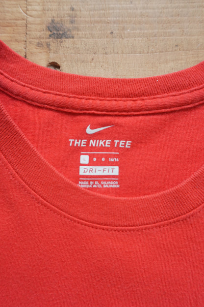 Nike Jordan T-shirt Dri-FIT Pelicans Zion Williamson Red Kid's Large Ages 14-16