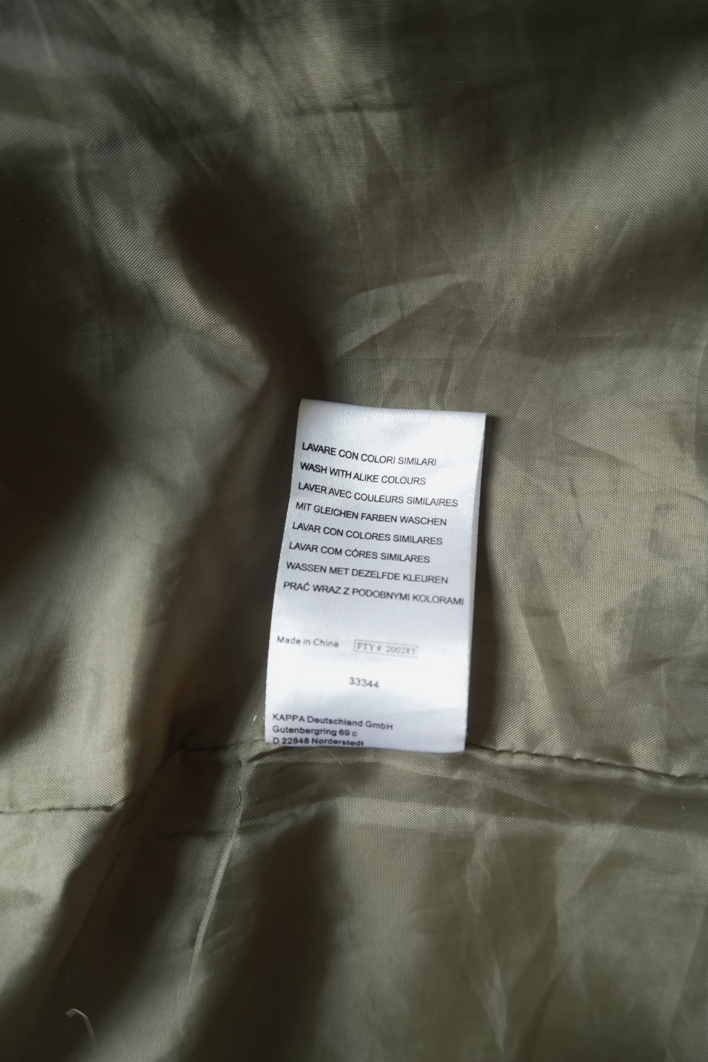 Kappa Puffer Jacket 90's VIntage Coat Khaki Green Black Men's Medium Turtleneck Full Zip White Logo